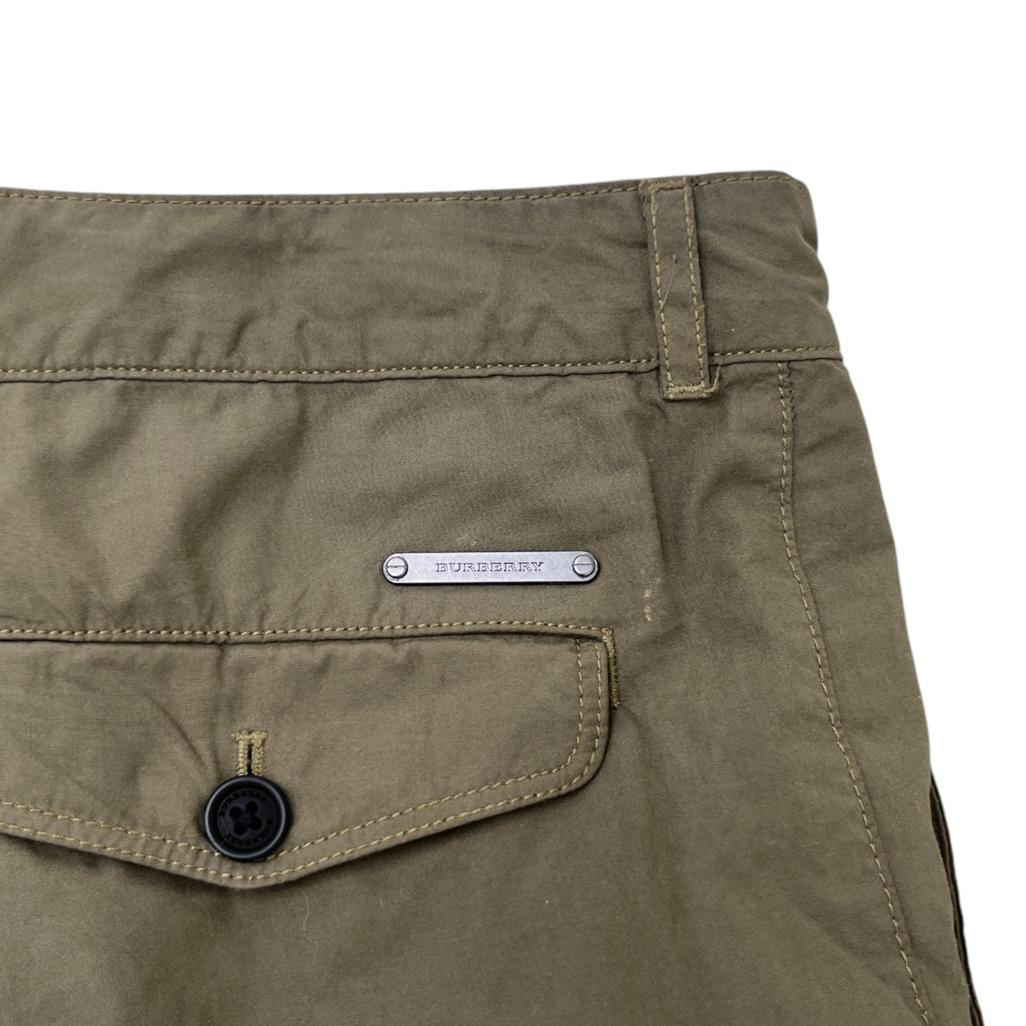 Men's Plaque Logo Kids Trousers Khaki Size Age 14
