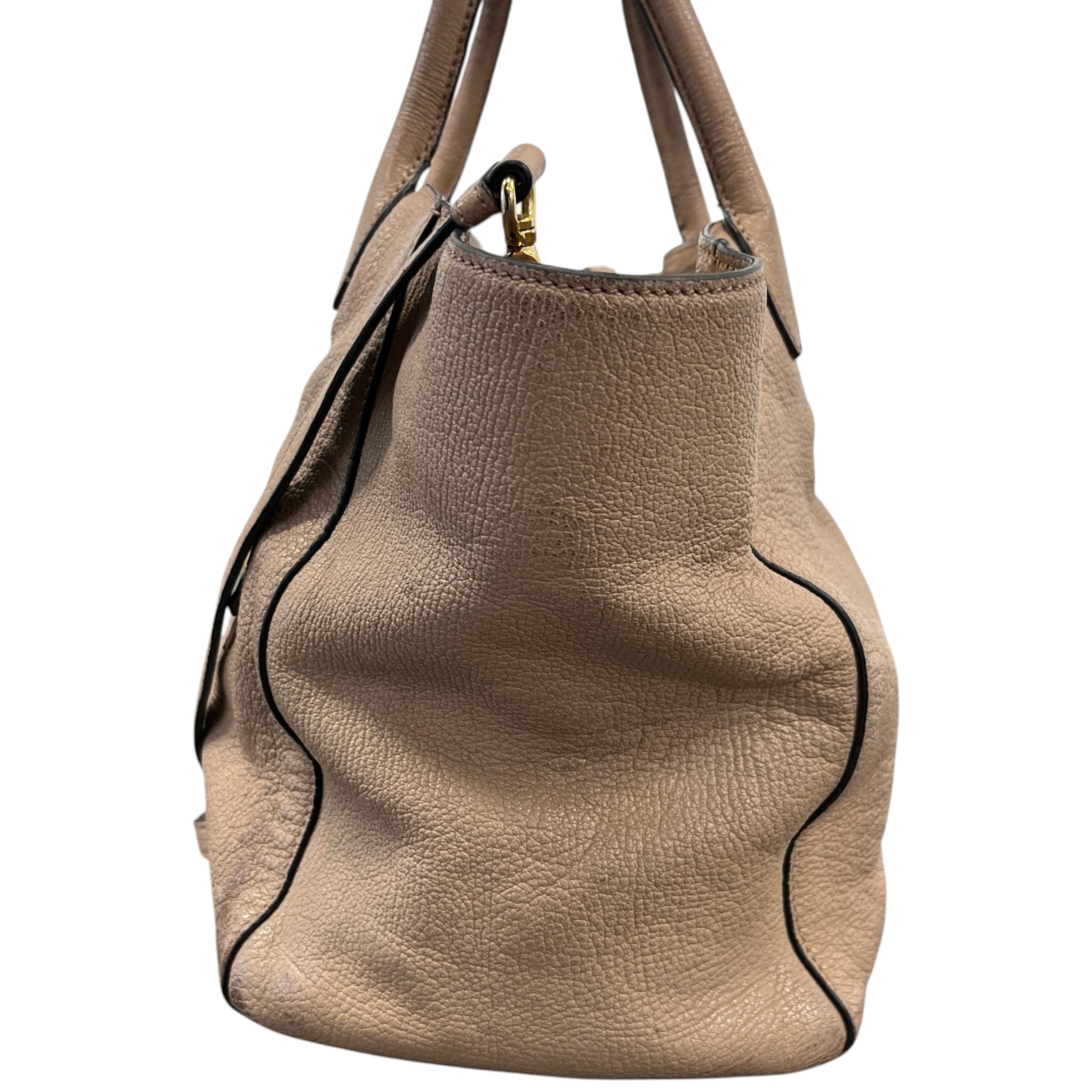 Women's Madras Tote Bag Nude