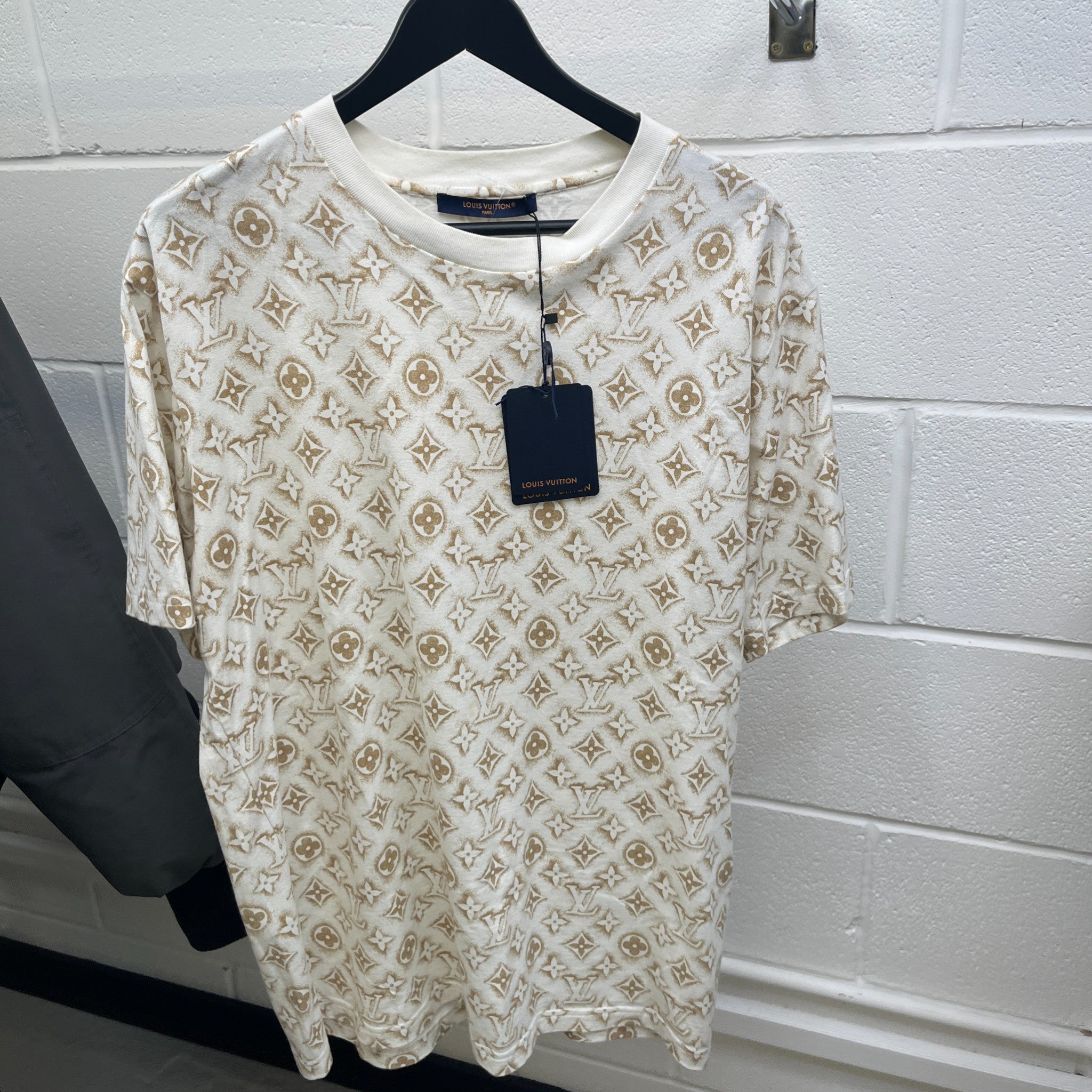 Men's Monogram Sand T-Shirt Beige Size XL