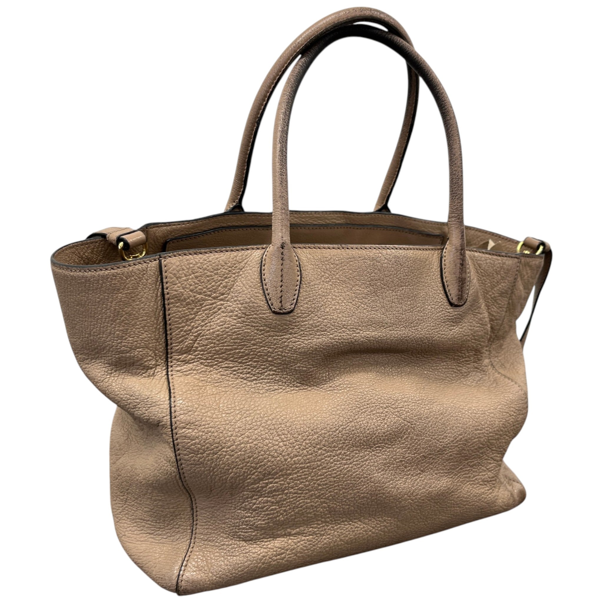Women's Madras Tote Bag Nude