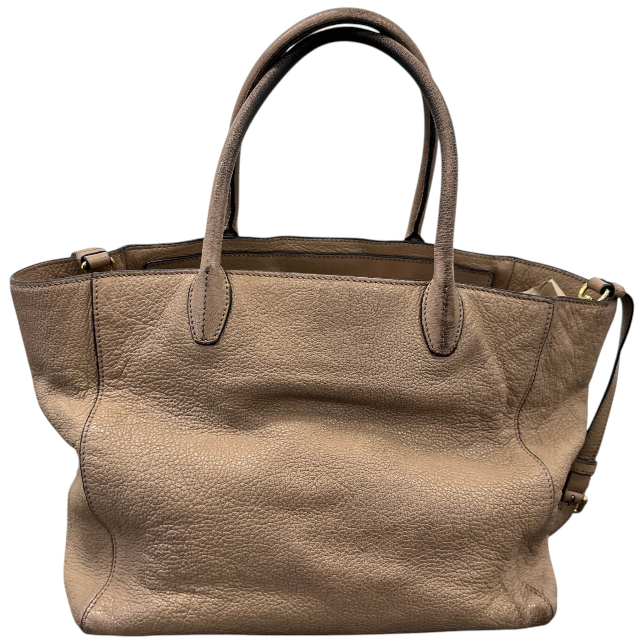 Women's Madras Tote Bag Nude