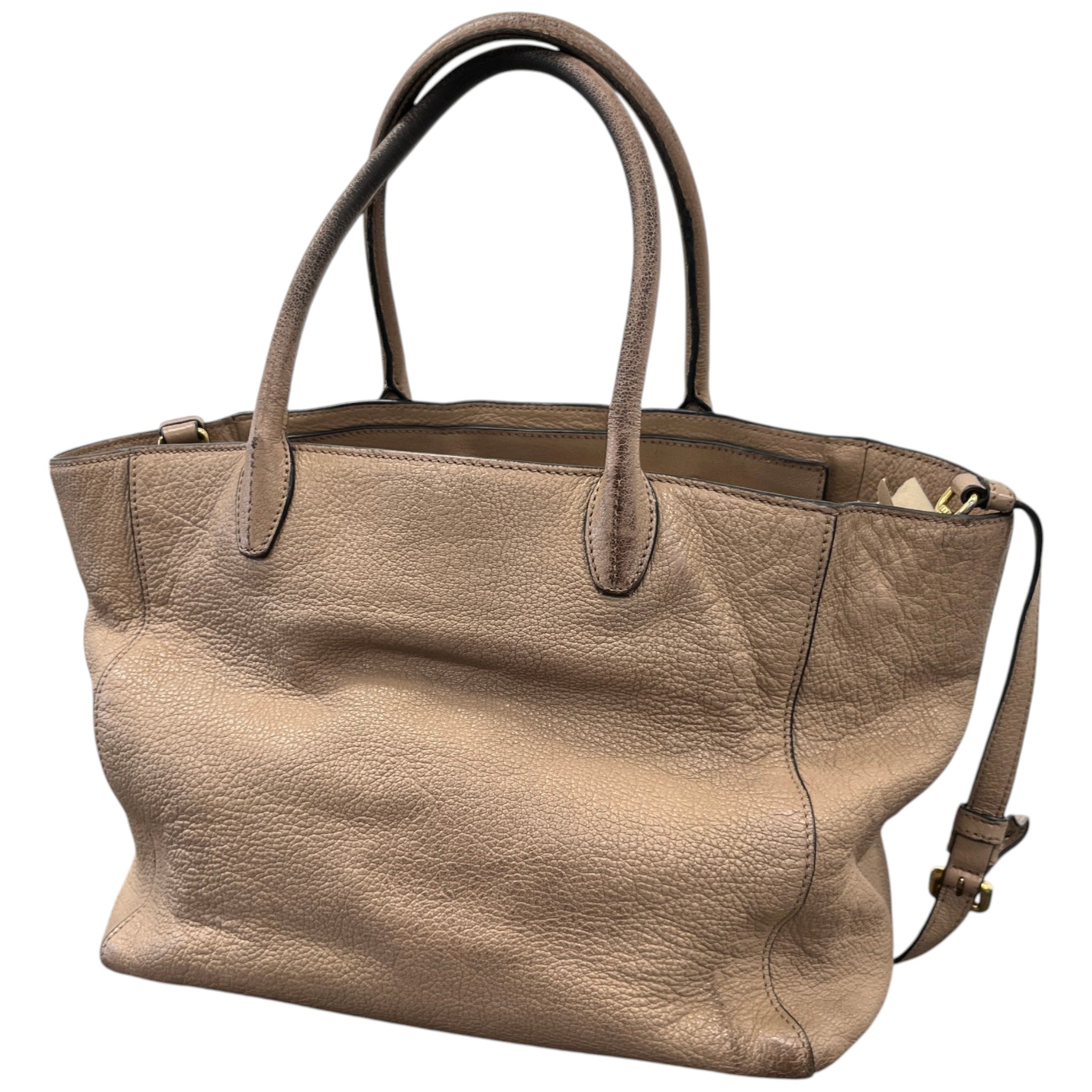 Women's Madras Tote Bag Nude