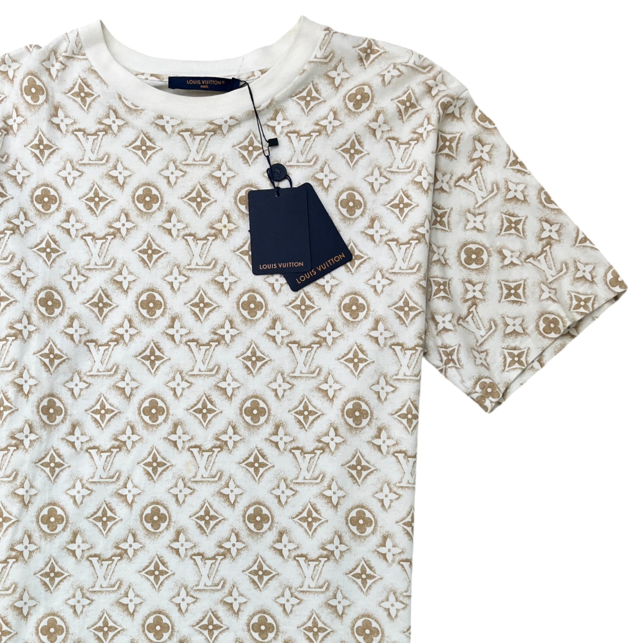 Men's Monogram Sand T-Shirt Beige Size XL