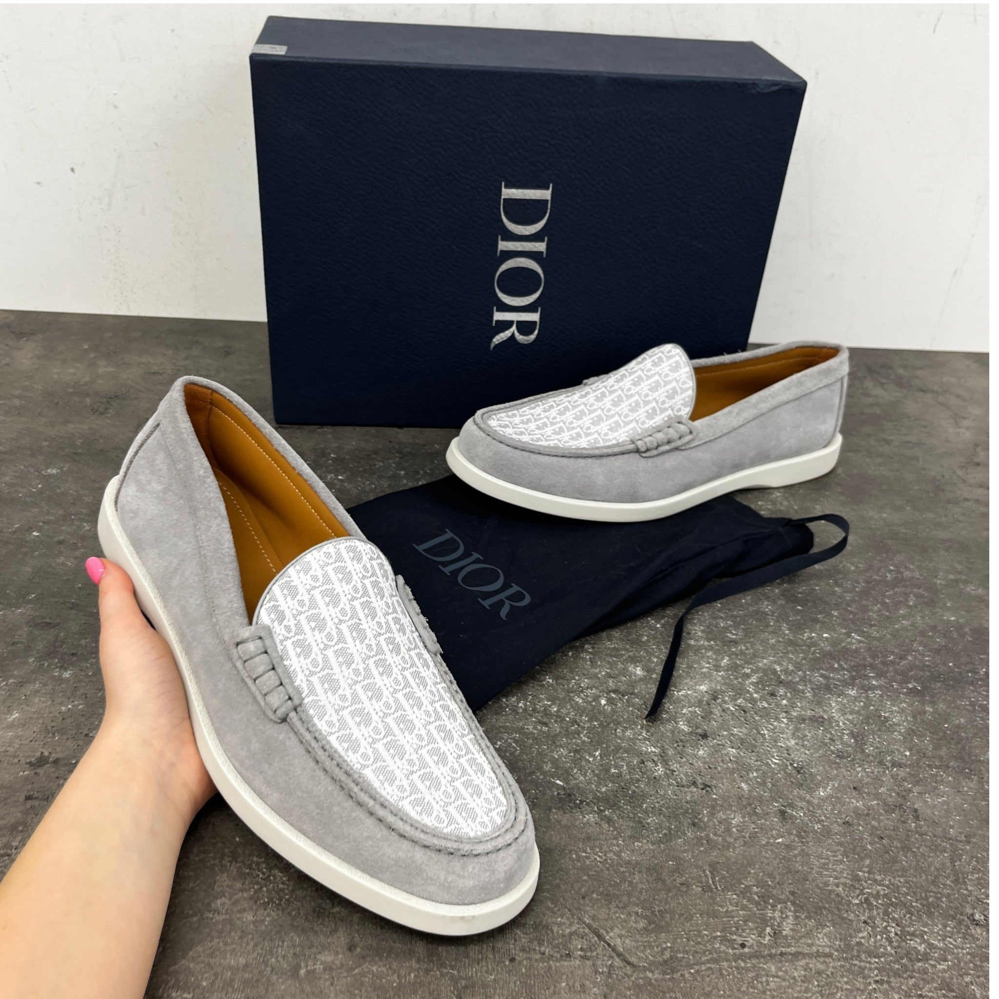 Men's Granville Loafers Grey Size EU 43 / UK 9