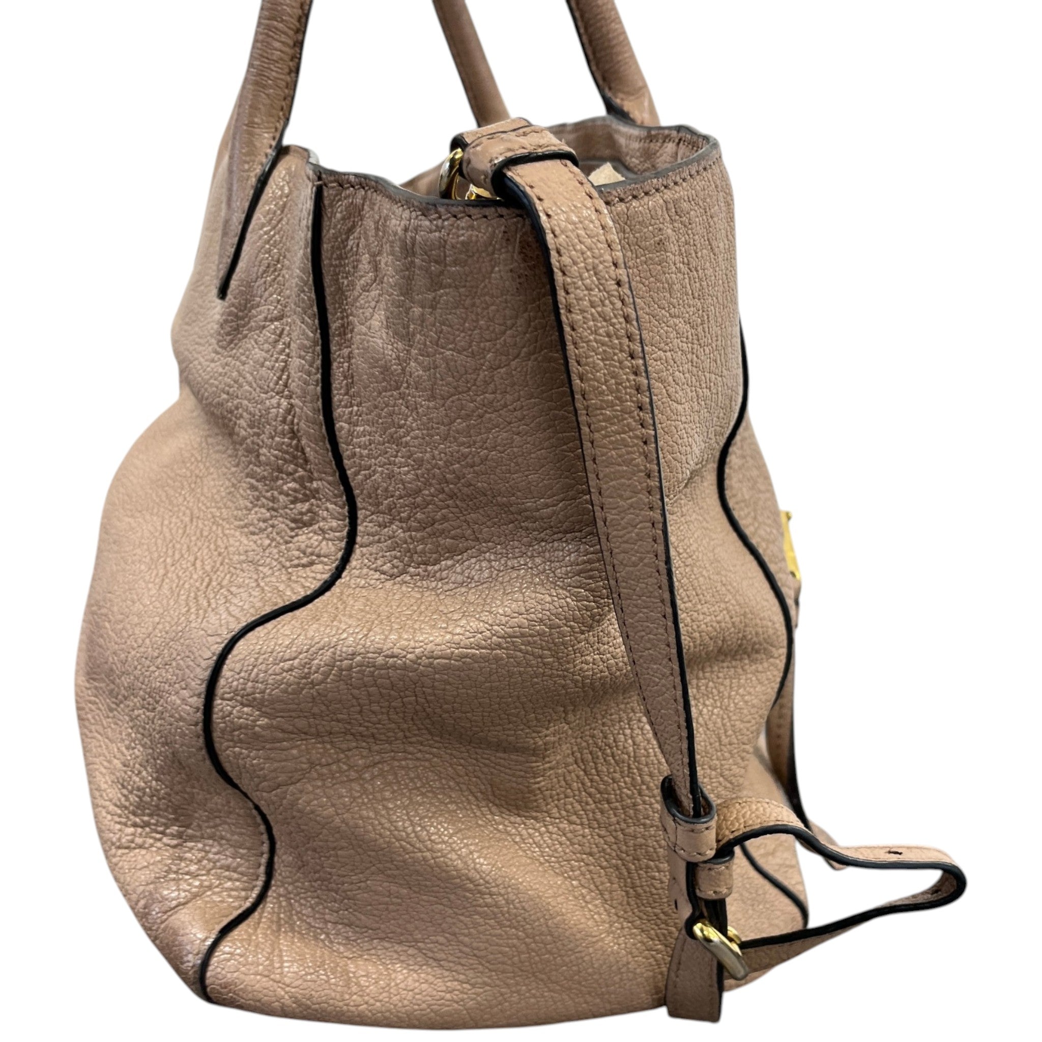 Women's Madras Tote Bag Nude