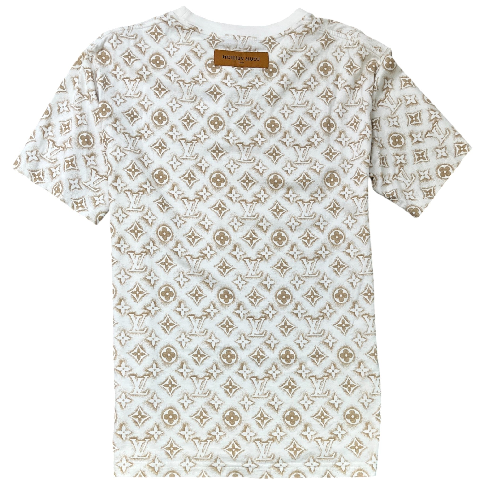 Men's Monogram Sand T-Shirt Beige Size XL