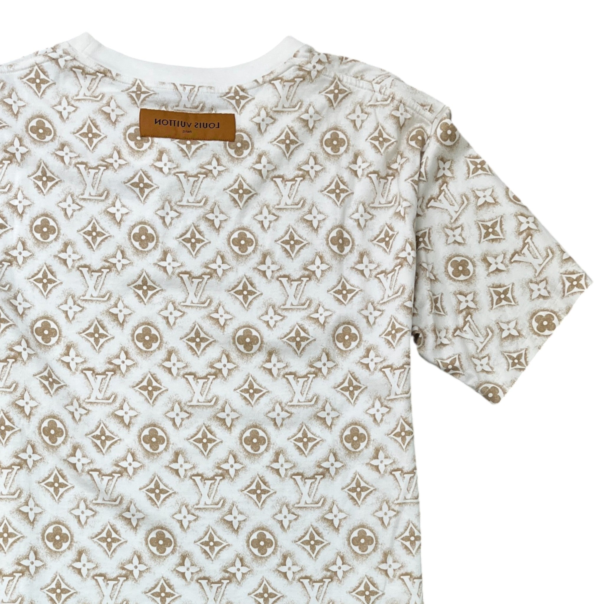 Men's Monogram Sand T-Shirt Beige Size XL