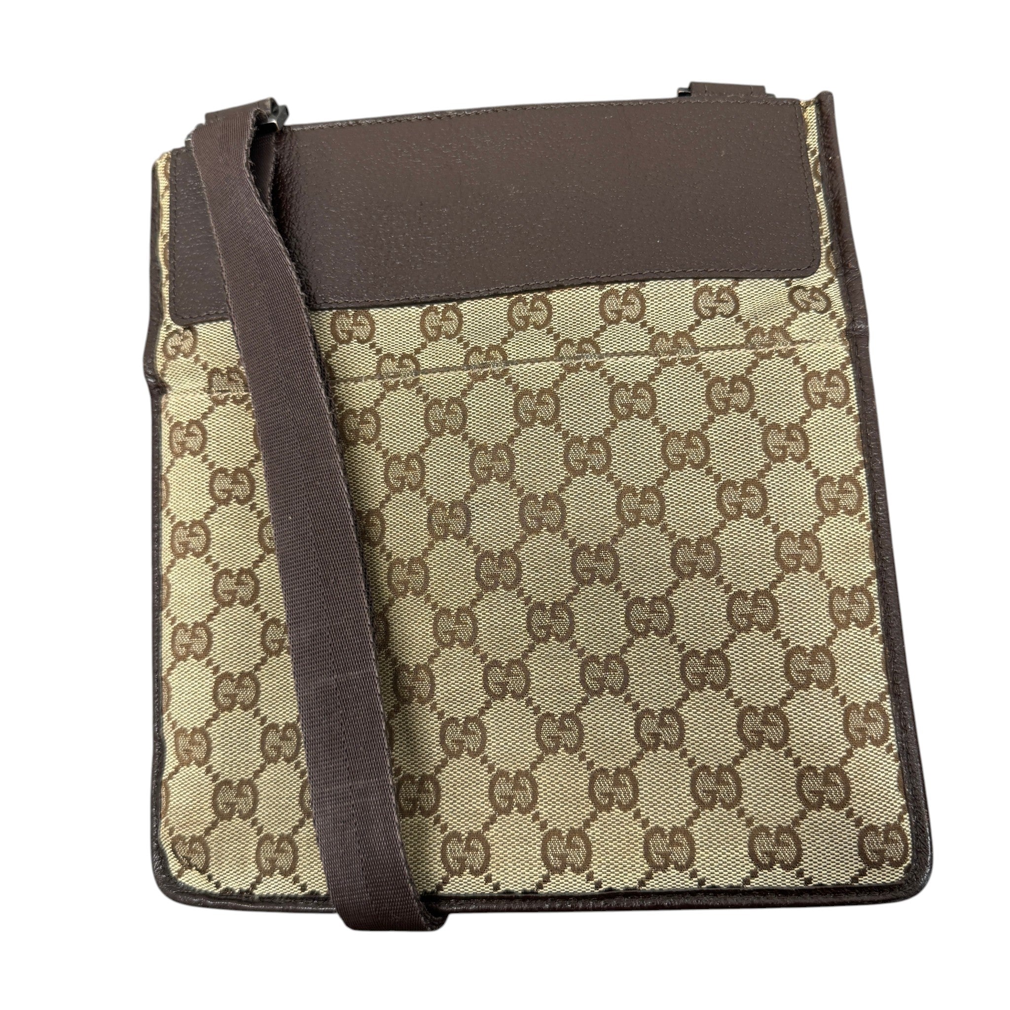Men's Gg Supreme Messenger Bag Beige