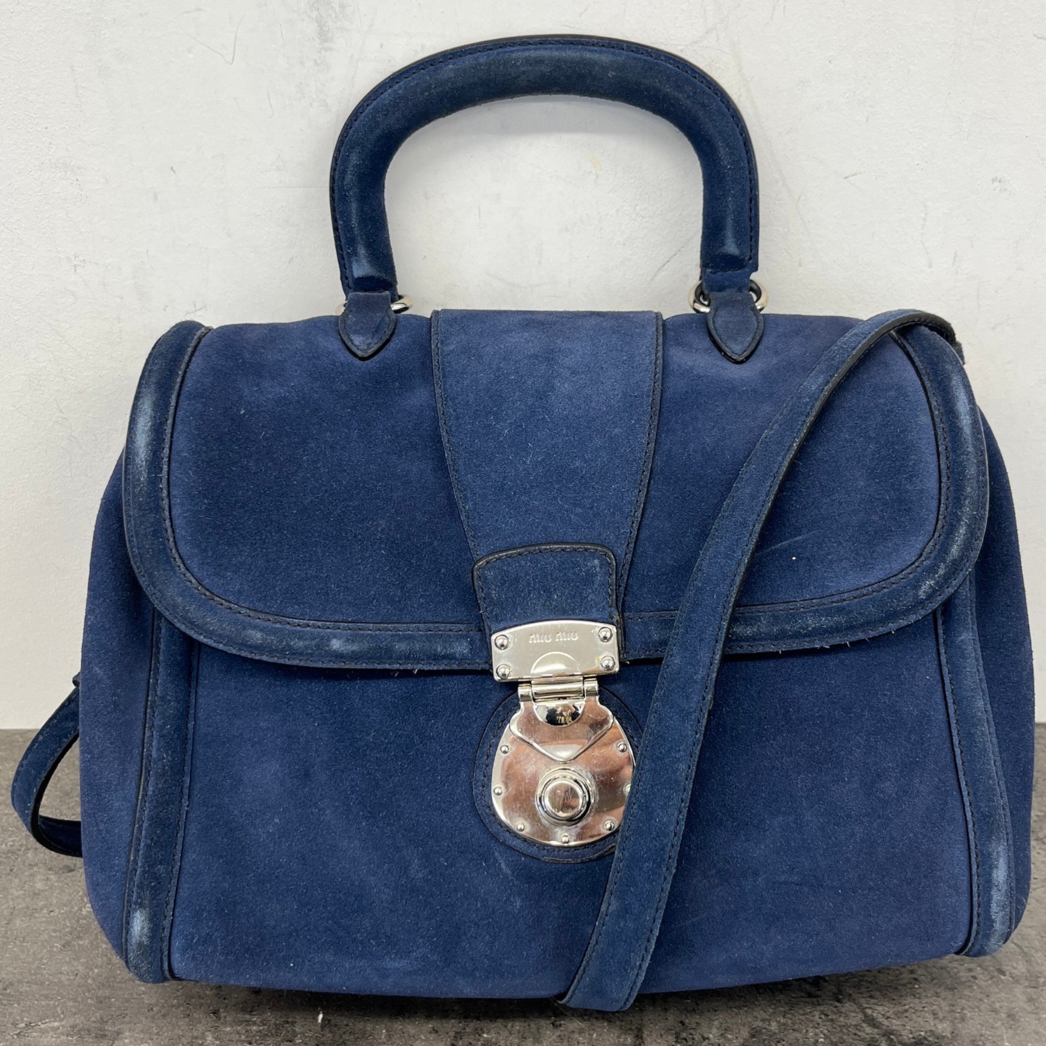 Men's Vintage Crossbody Bag Blue