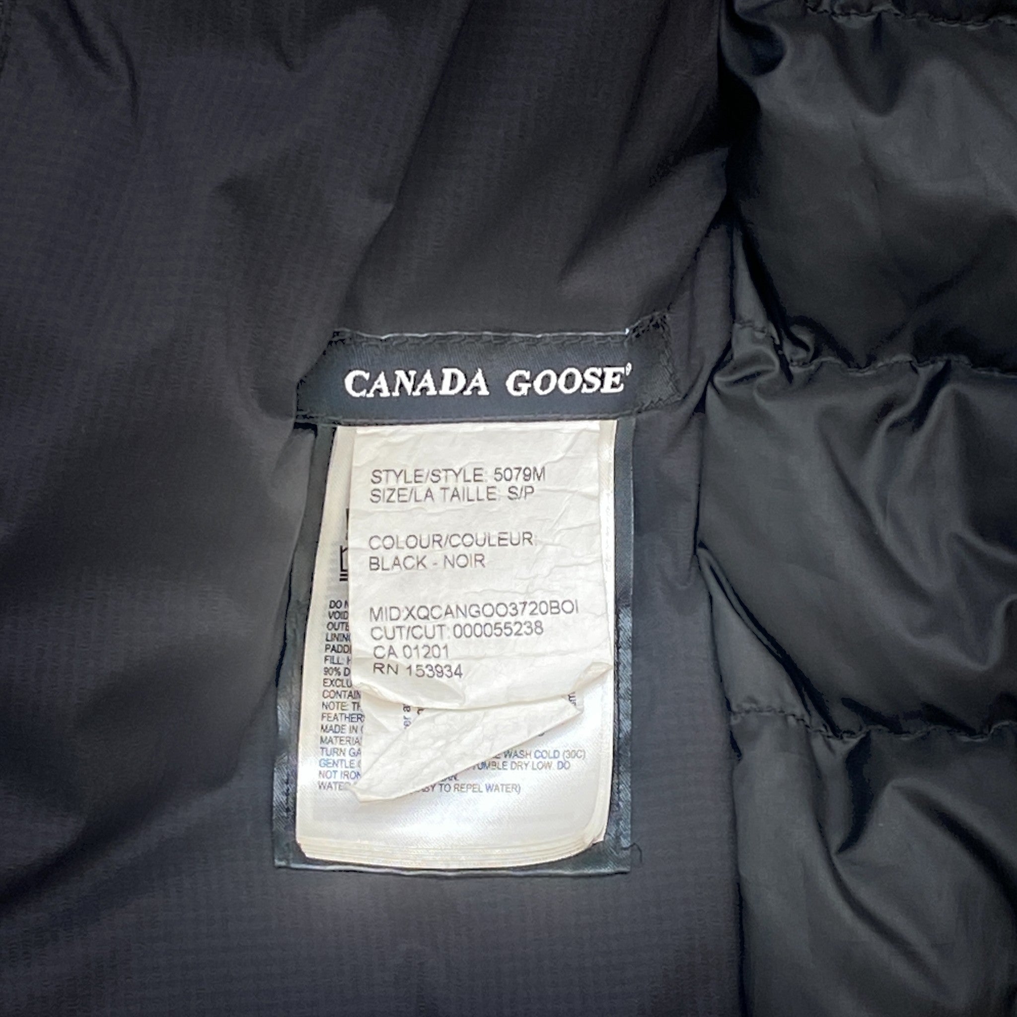 Men's Lodge Down Jacket Black Size S