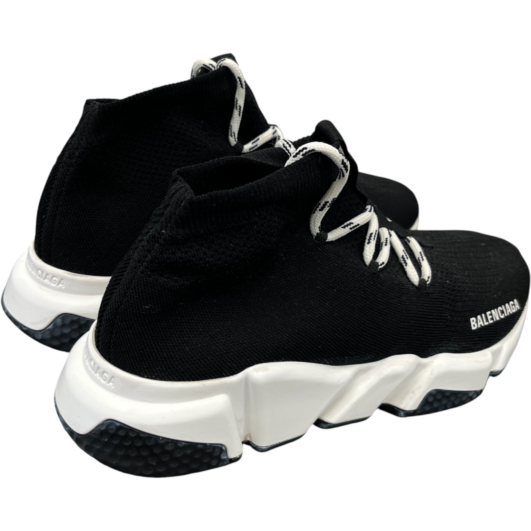 Men's Speed Lace-Up High Trainers Black Size EU 40 / UK 6