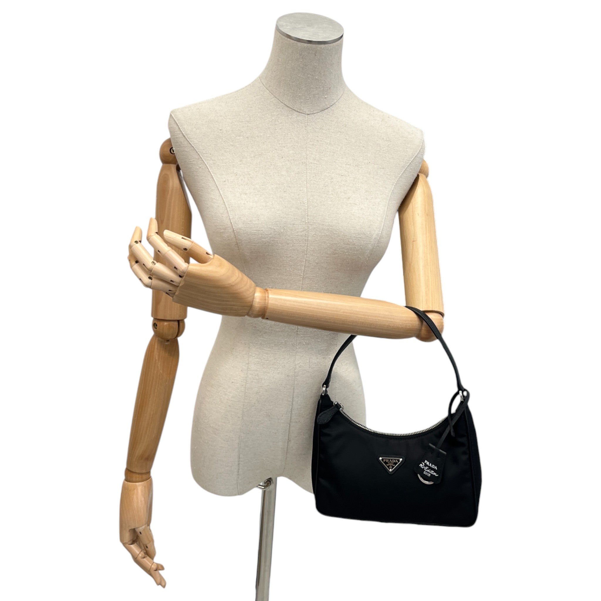 Women's Re-Nylon Re-Edition 2005 Handbag Black