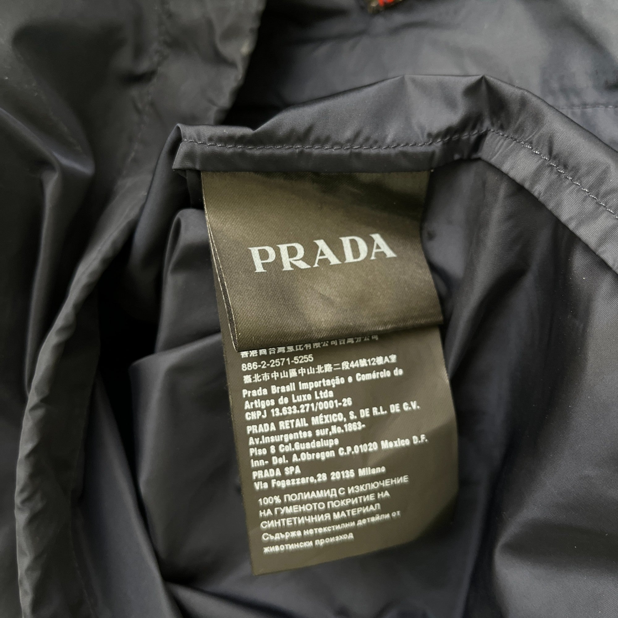 Men's Plaque Logo Jacket Navy Size IT 46 / S