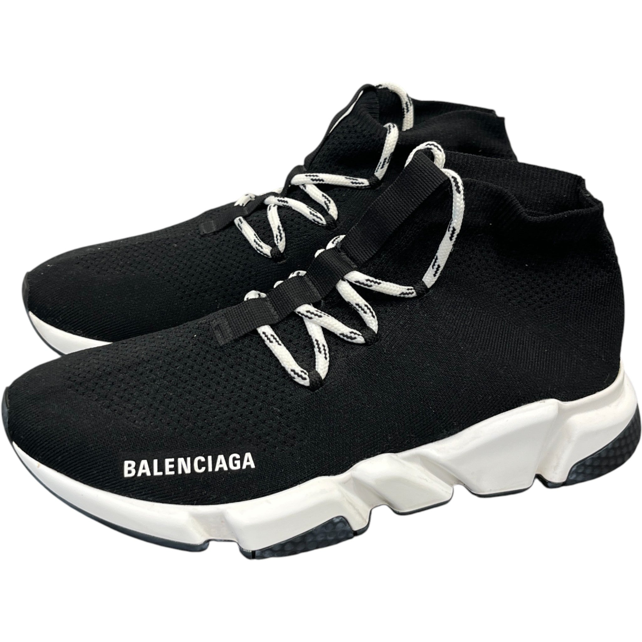 Men's Speed Lace-Up High Trainers Black Size EU 40 / UK 6