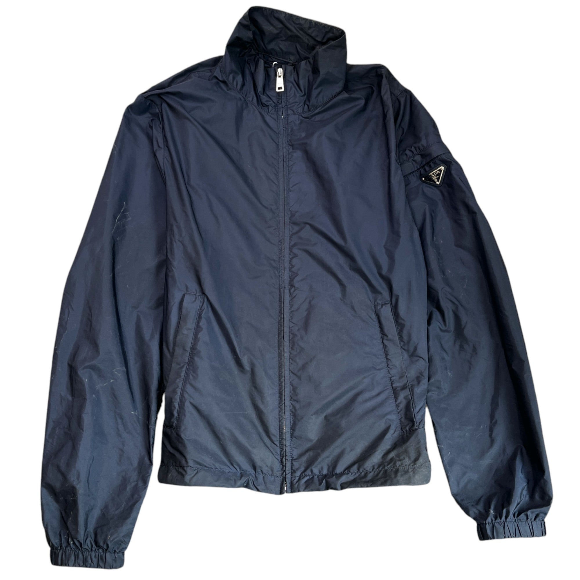 Men's Plaque Logo Jacket Navy Size IT 46 / S