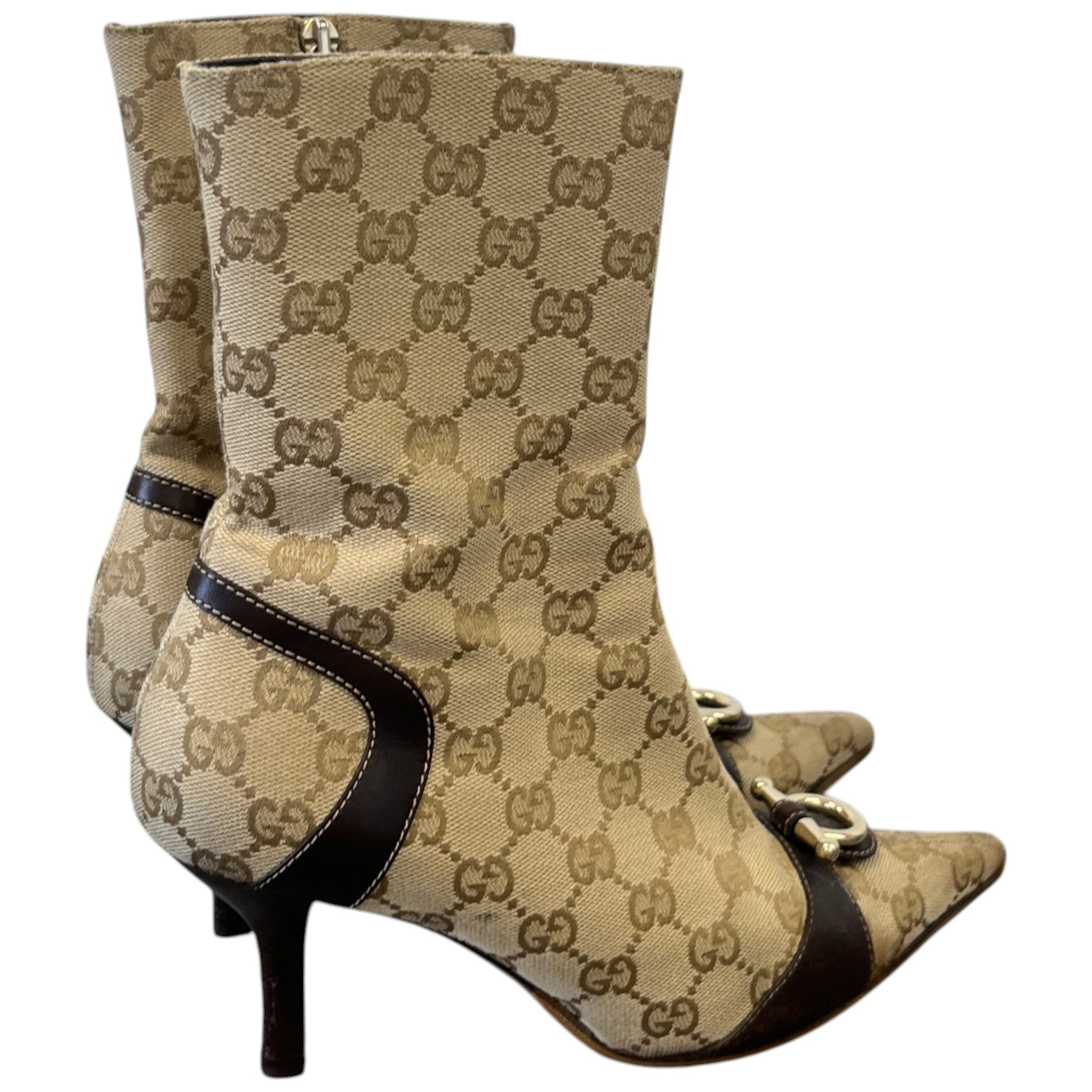Women's Gg Supreme Boomshell Boots Beige Size EU 37 / UK 4