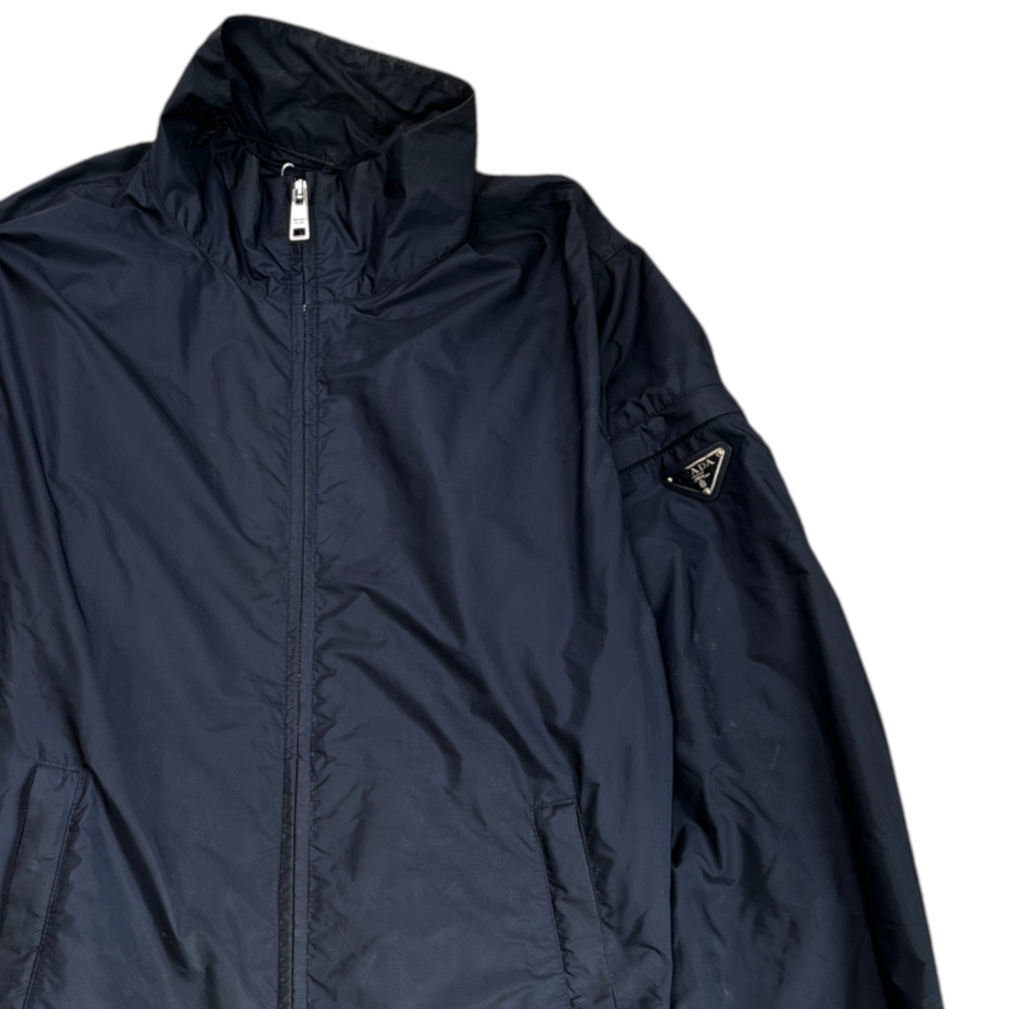 Men's Plaque Logo Jacket Navy Size IT 46 / S