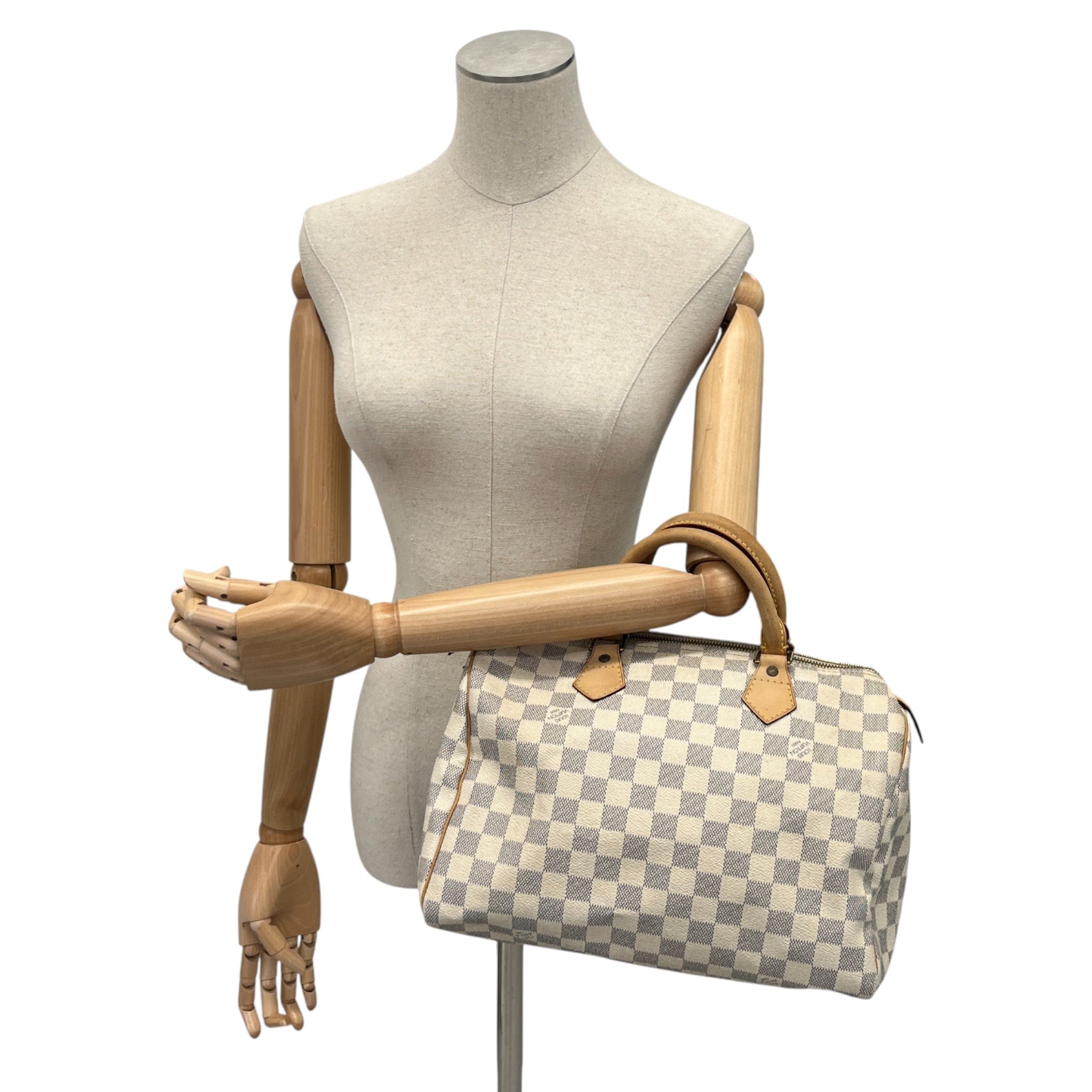 Women's Damier Azur Speedy 30 Bag White