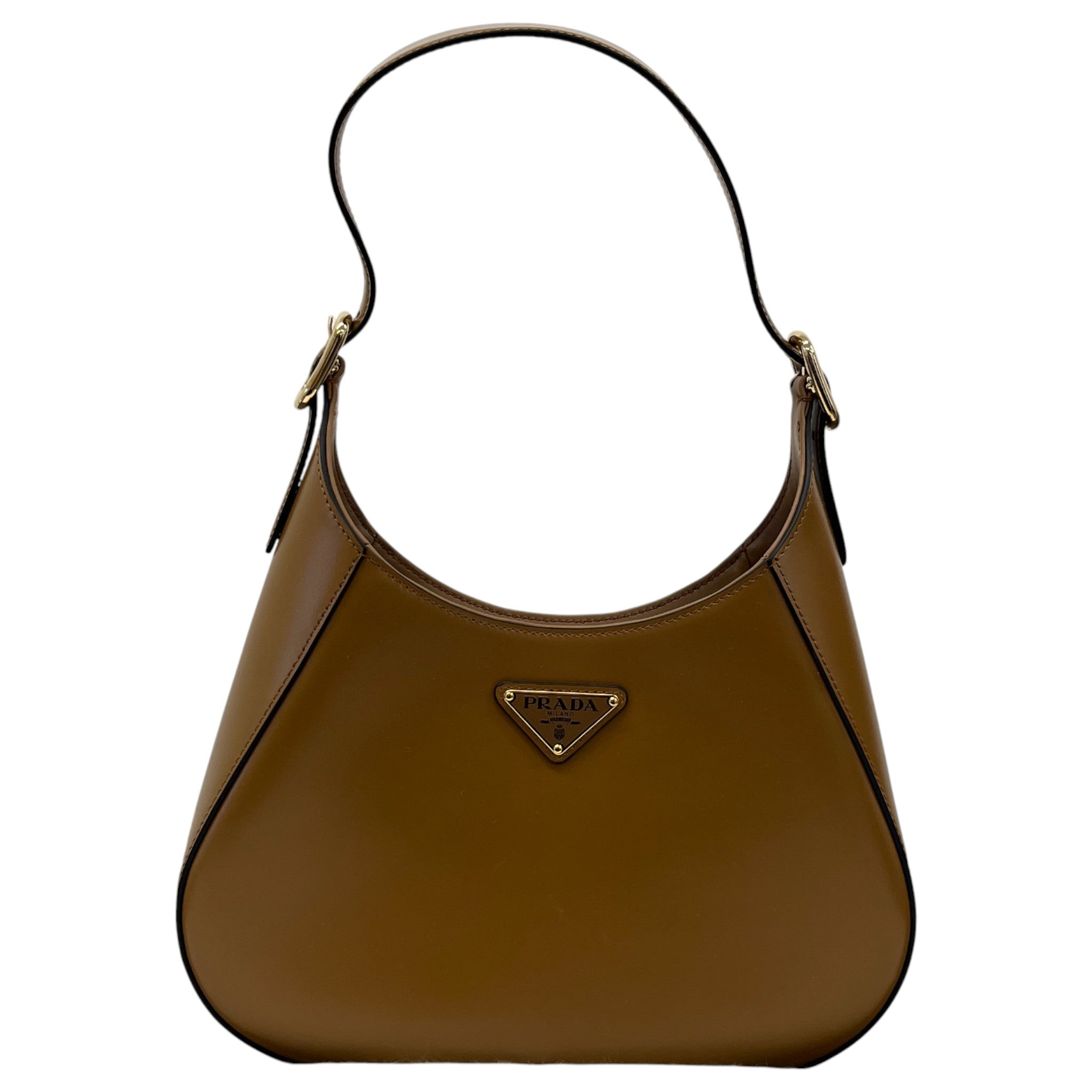 Women's Cleo Plaque Logo Handbag Brown