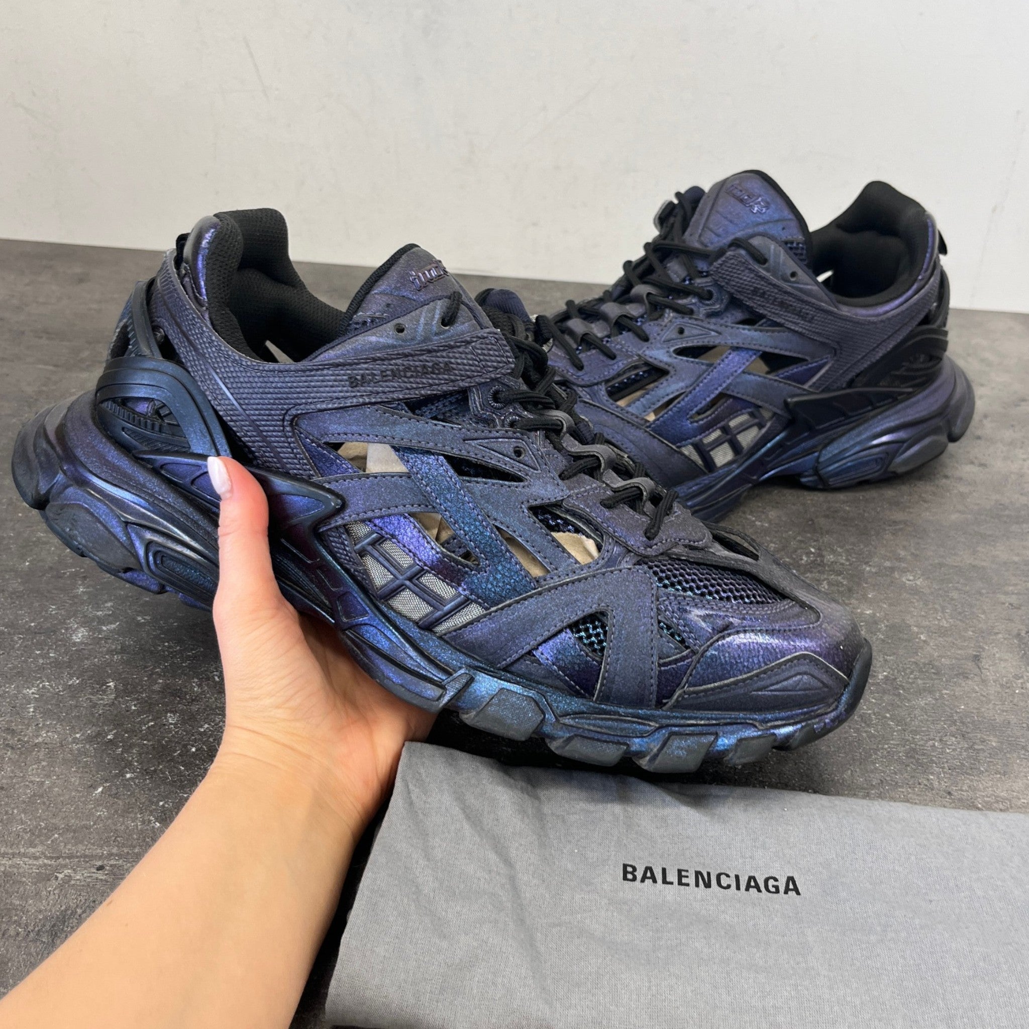 Men's Track 2 Low Trainers Black Size EU 46 / UK 12