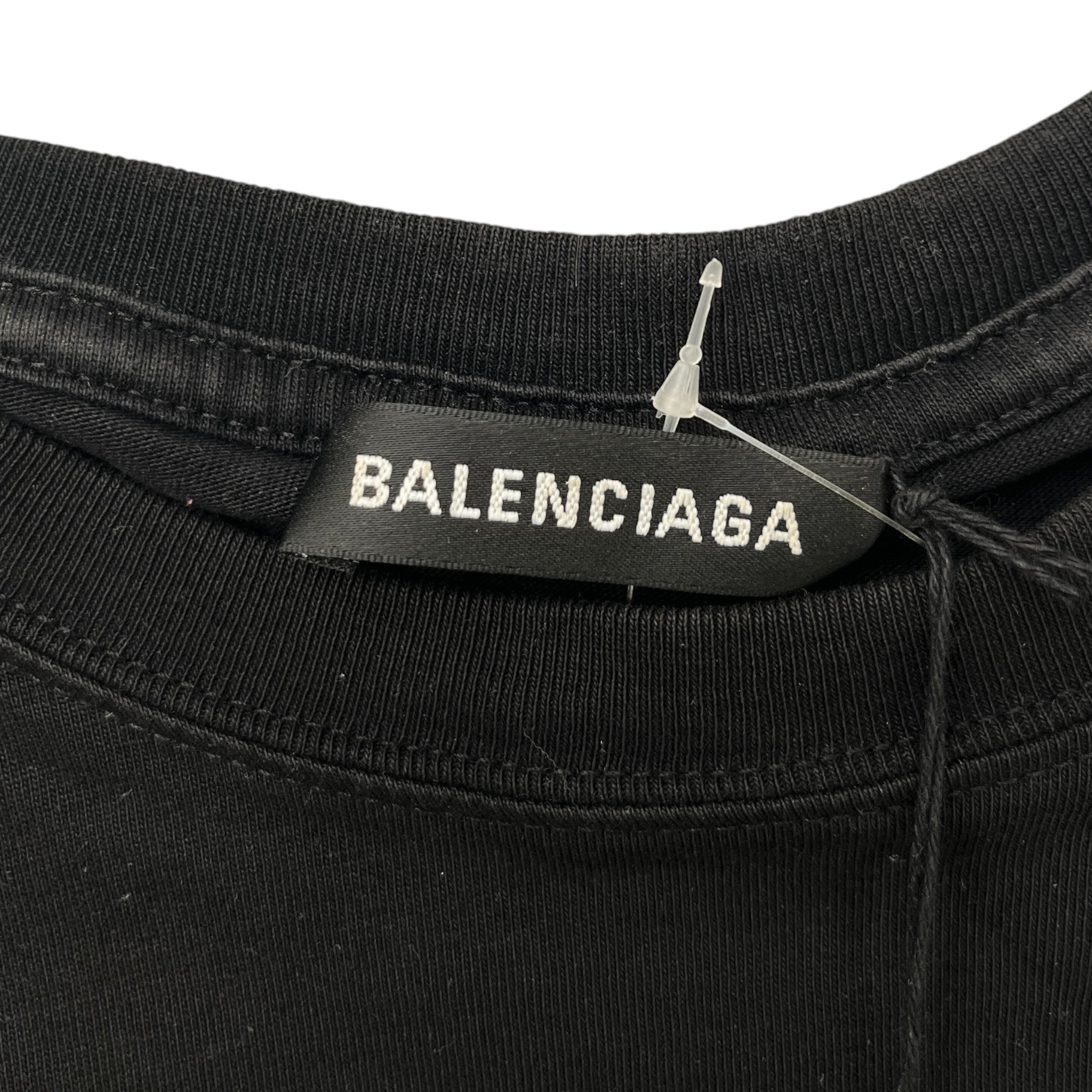 Men's Political Logo T-Shirt Black Size M