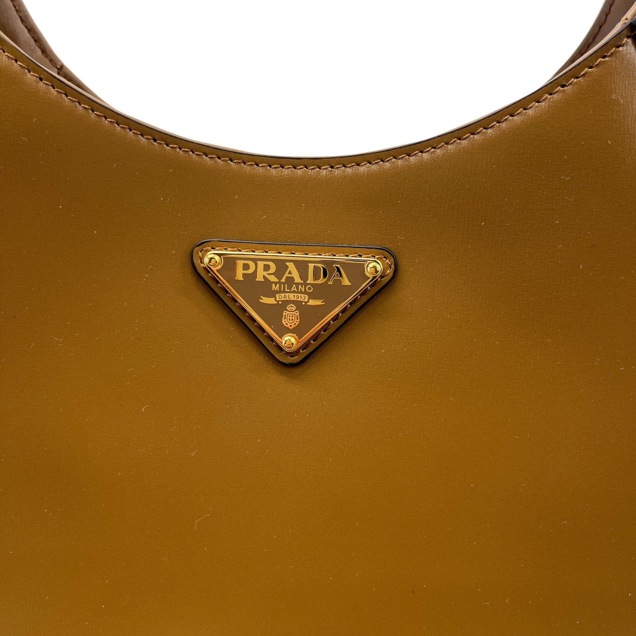 Women's Cleo Plaque Logo Handbag Brown