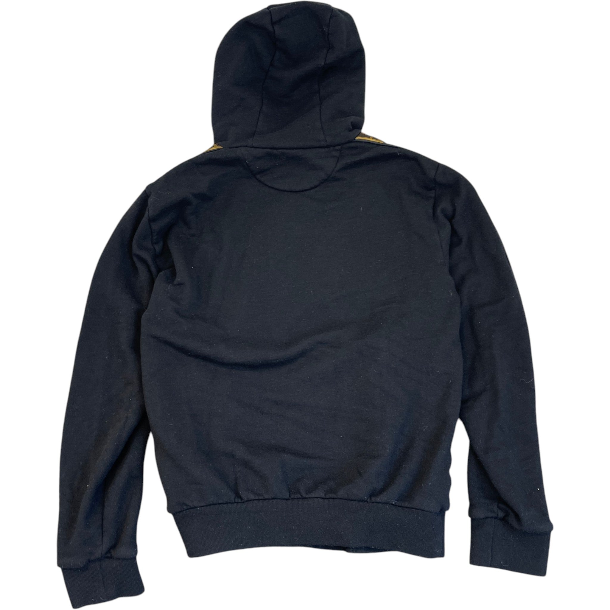 Men's Ff Logo Strip Hoodie Black Size IT 48 / UK M