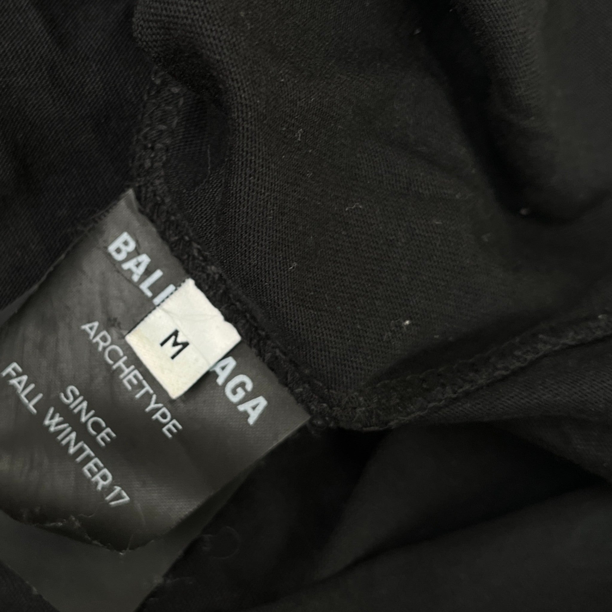 Men's Political Logo T-Shirt Black Size M