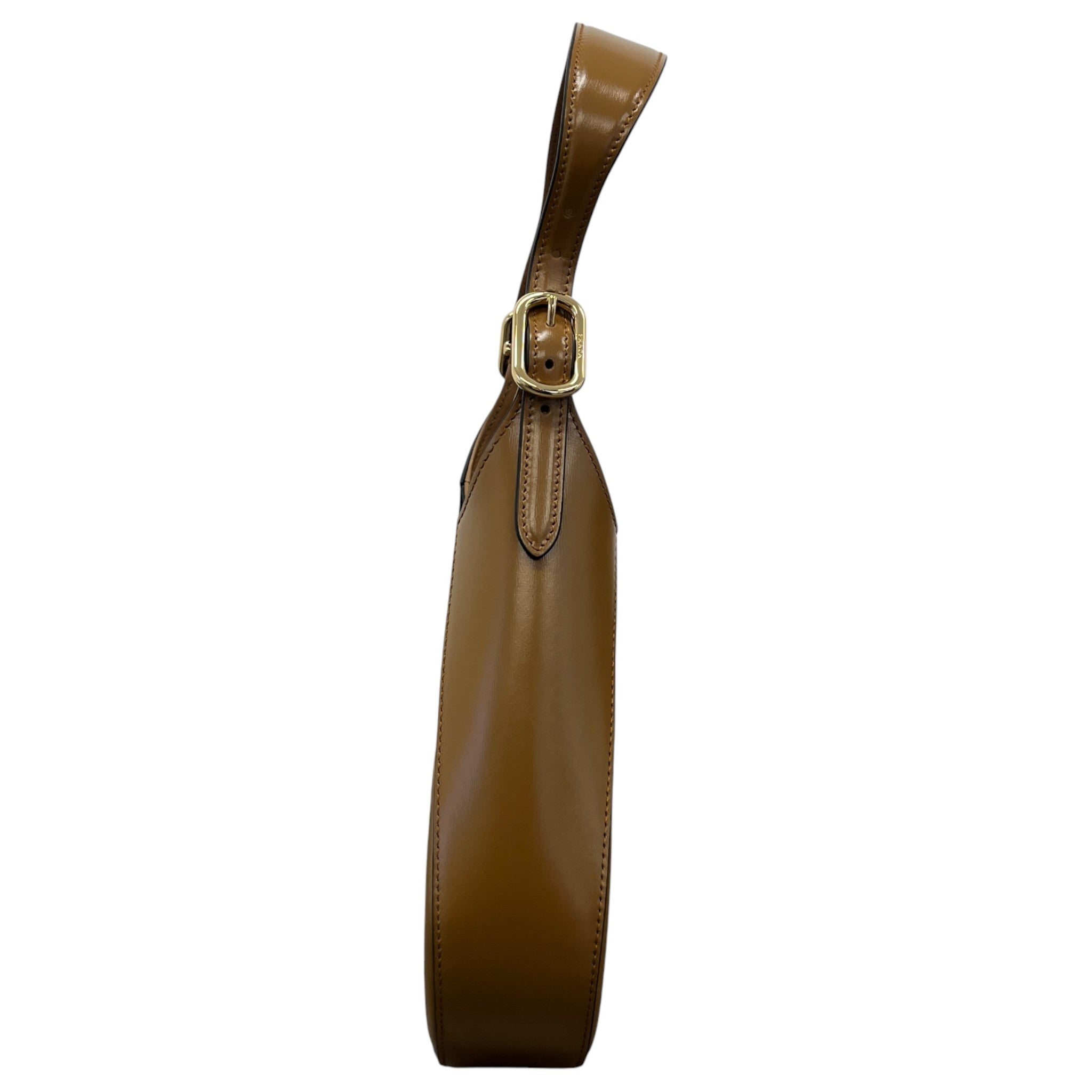 Women's Triangle Logo Shoulder Bag Brown