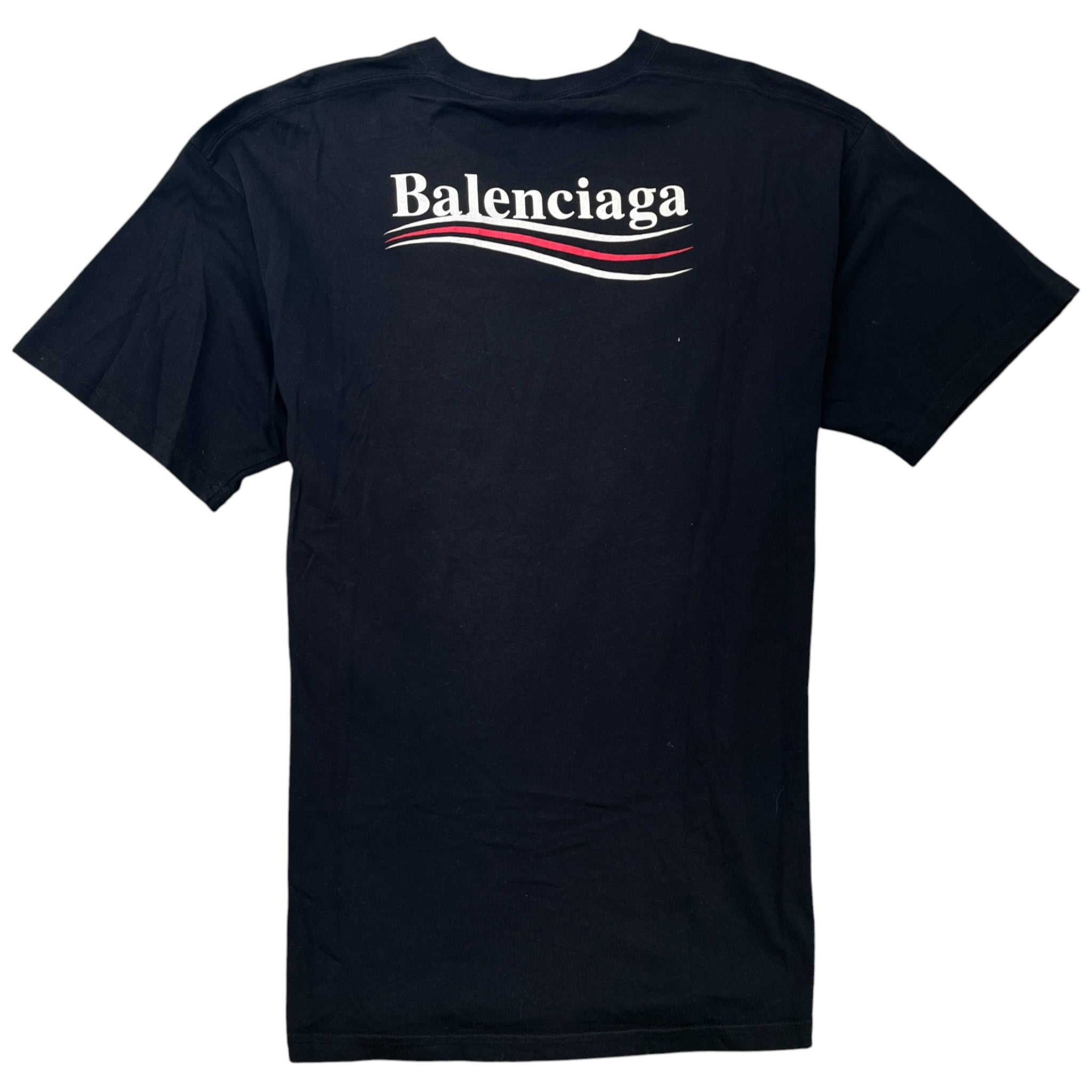 Men's Political Logo T-Shirt Black Size M