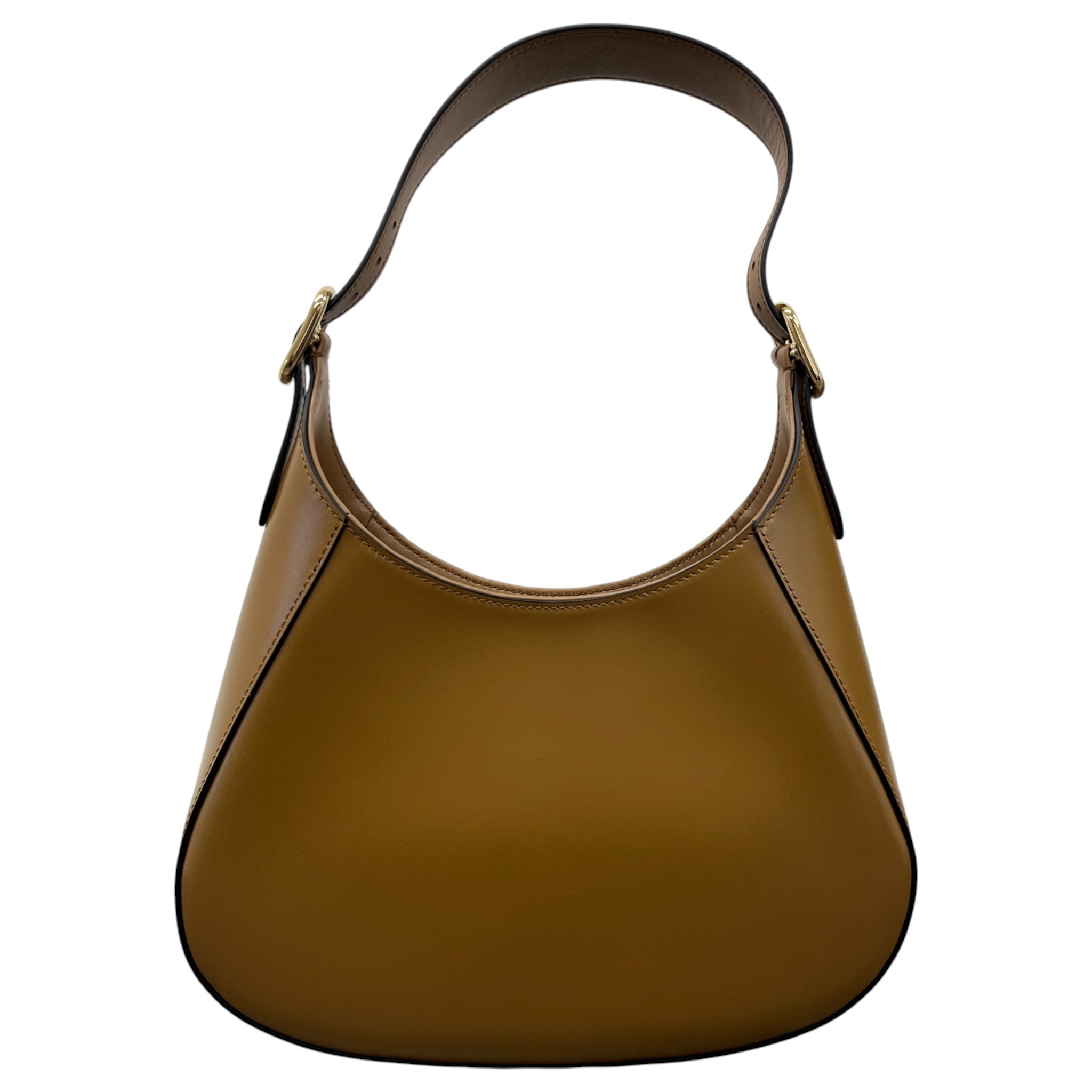 Women's Triangle Logo Shoulder Handbag Brown