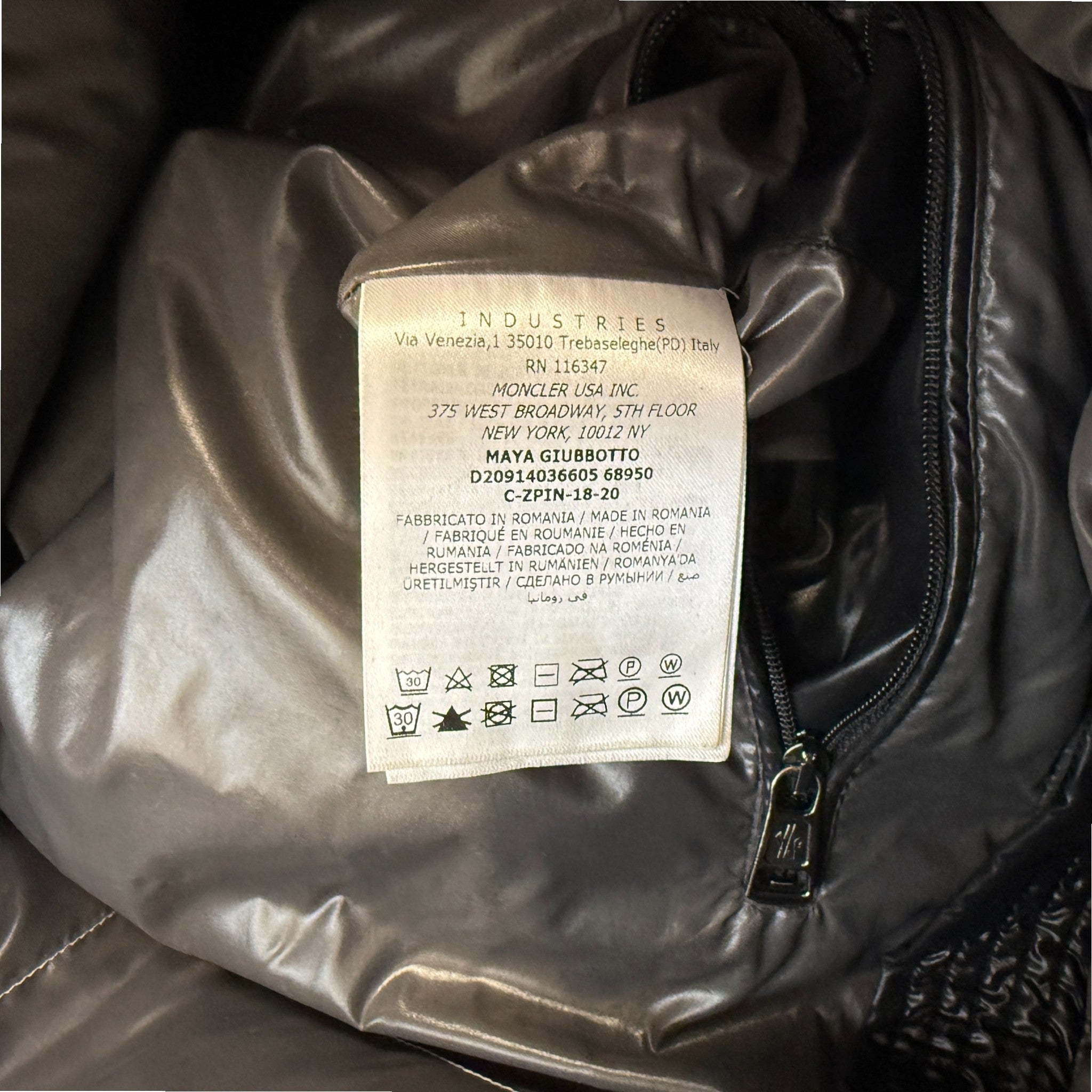 Men's Maya Down Jacket Black Size 1 / S