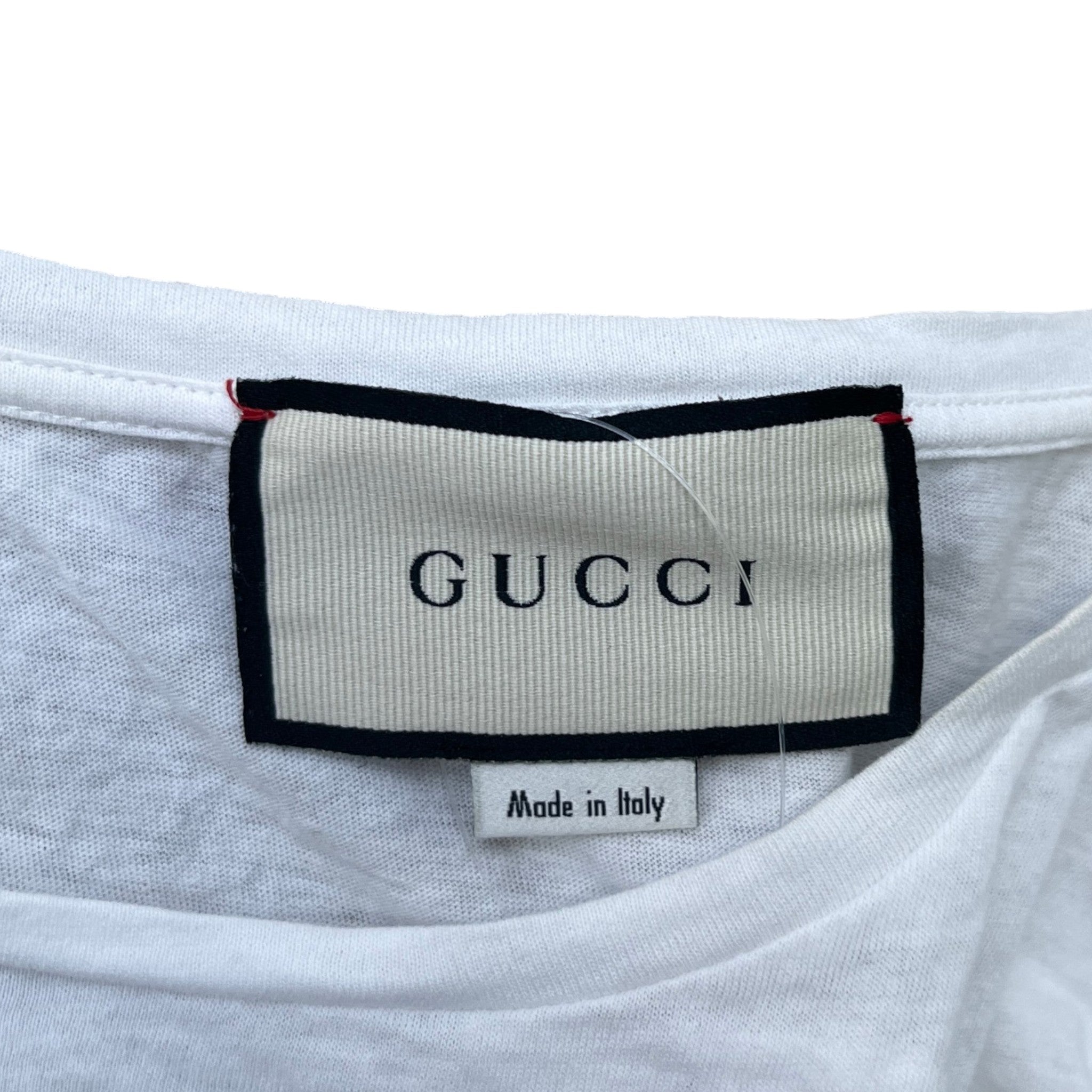 Men's Logo Print T-Shirt White Size L