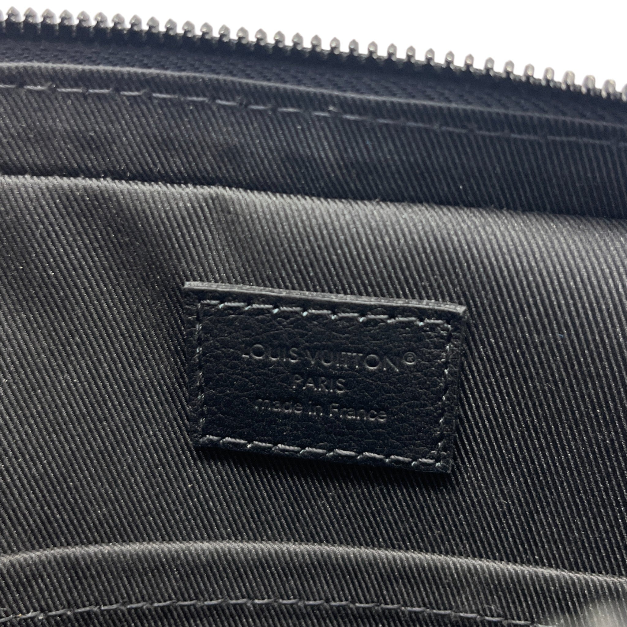 Men's Empreinte Leather Trio Messenger Bag Black