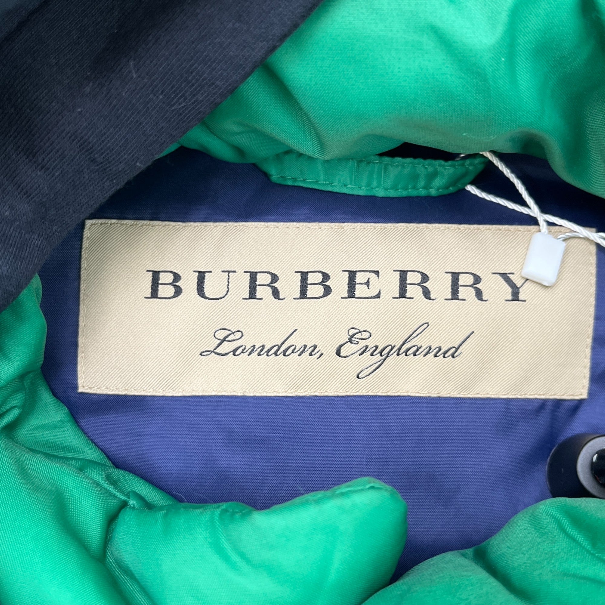 Men's Plaque Logo Down Jacket Green Size IT 46 / S