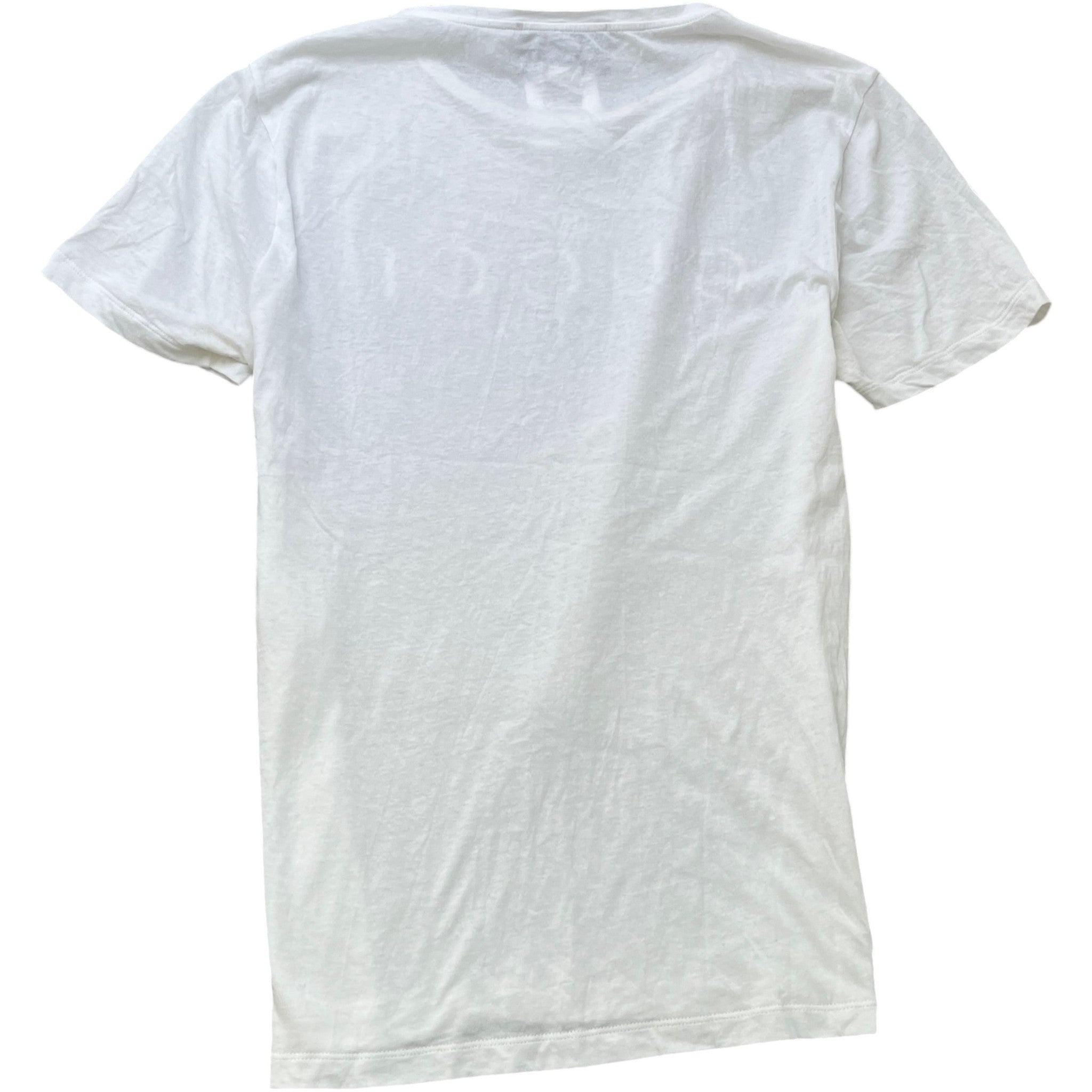 Men's Logo Print T-Shirt White Size L