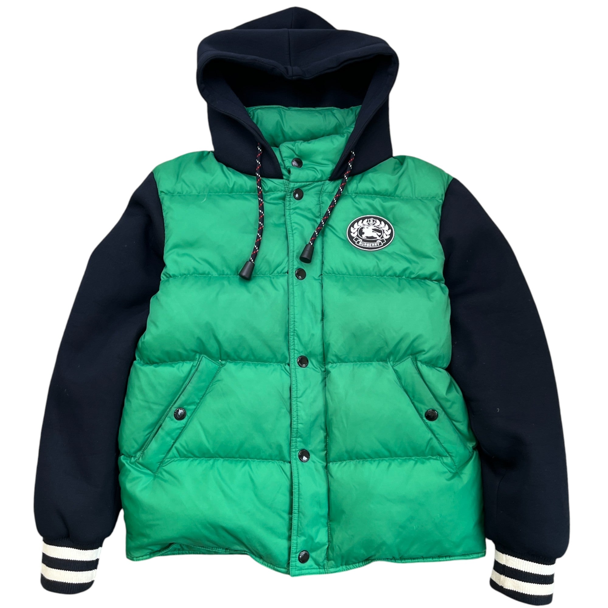 Men's Plaque Logo Down Jacket Green Size IT 46 / S