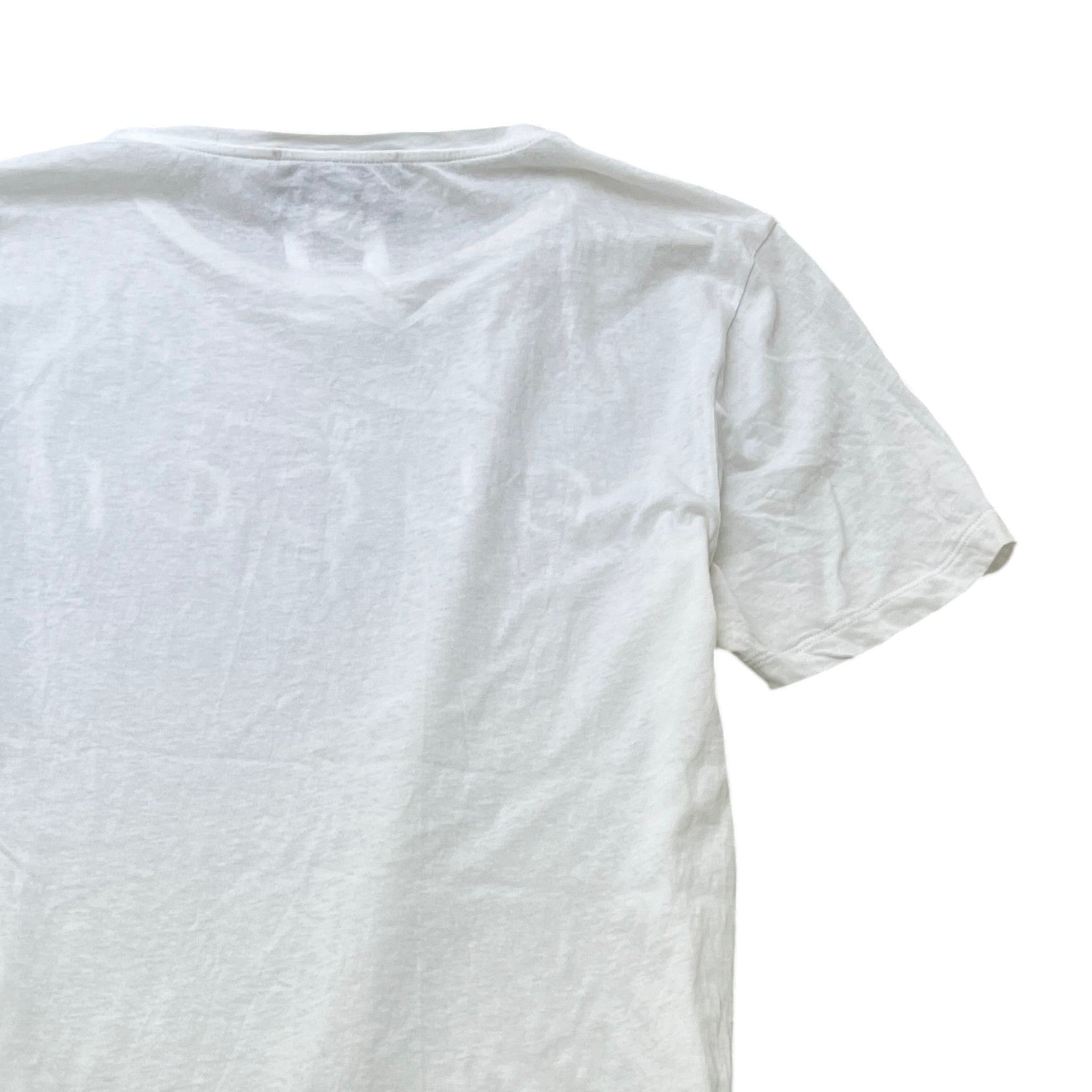 Men's Logo Print T-Shirt White Size L