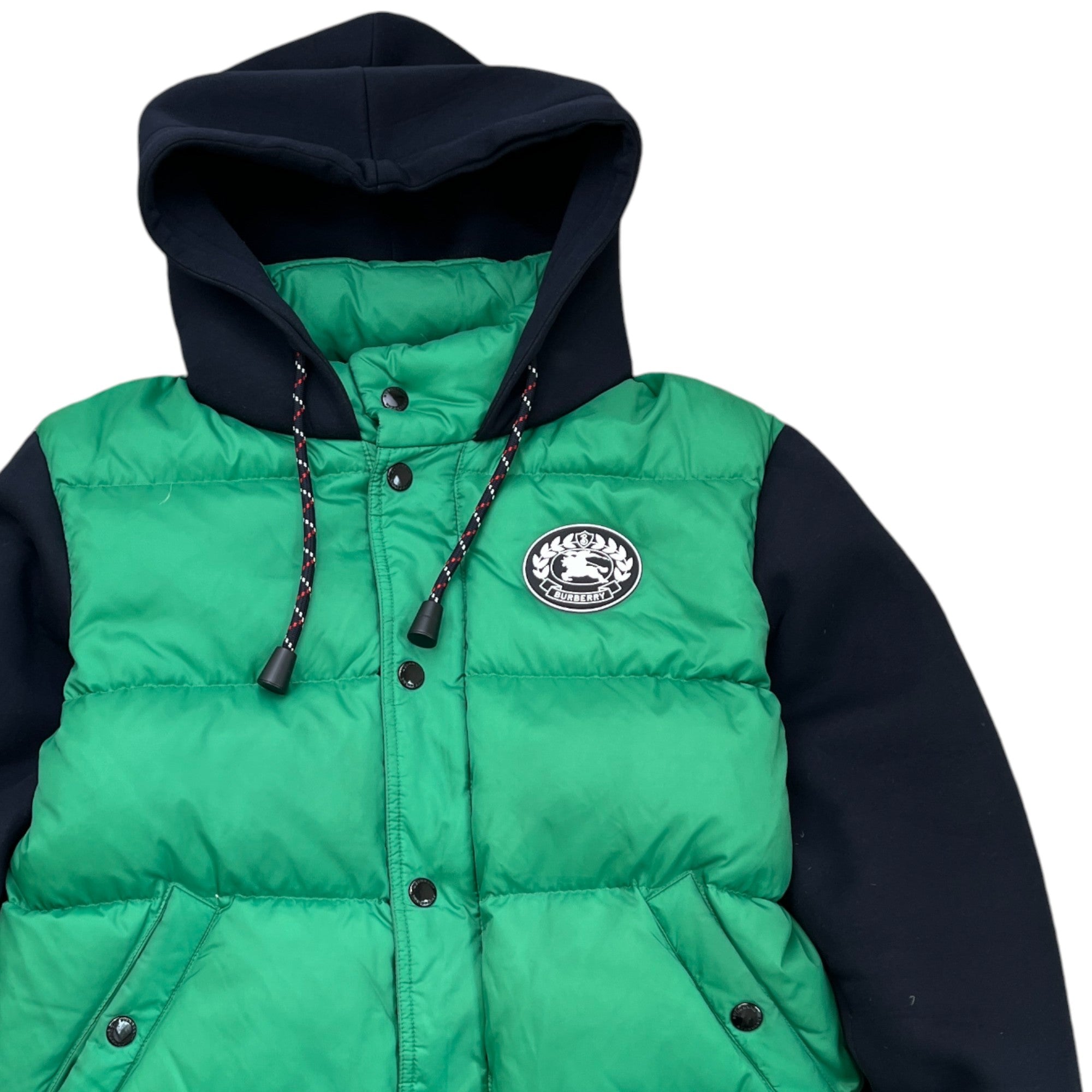 Men's Plaque Logo Down Jacket Green Size IT 46 / S