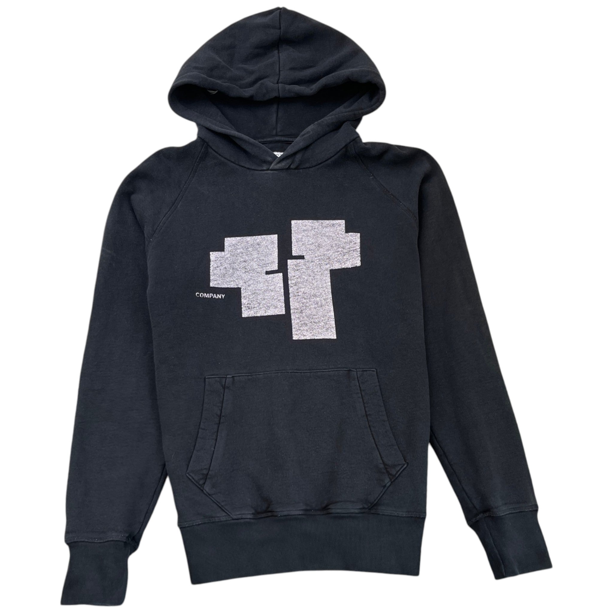 Men's Logo Print Hoodie Black Size L