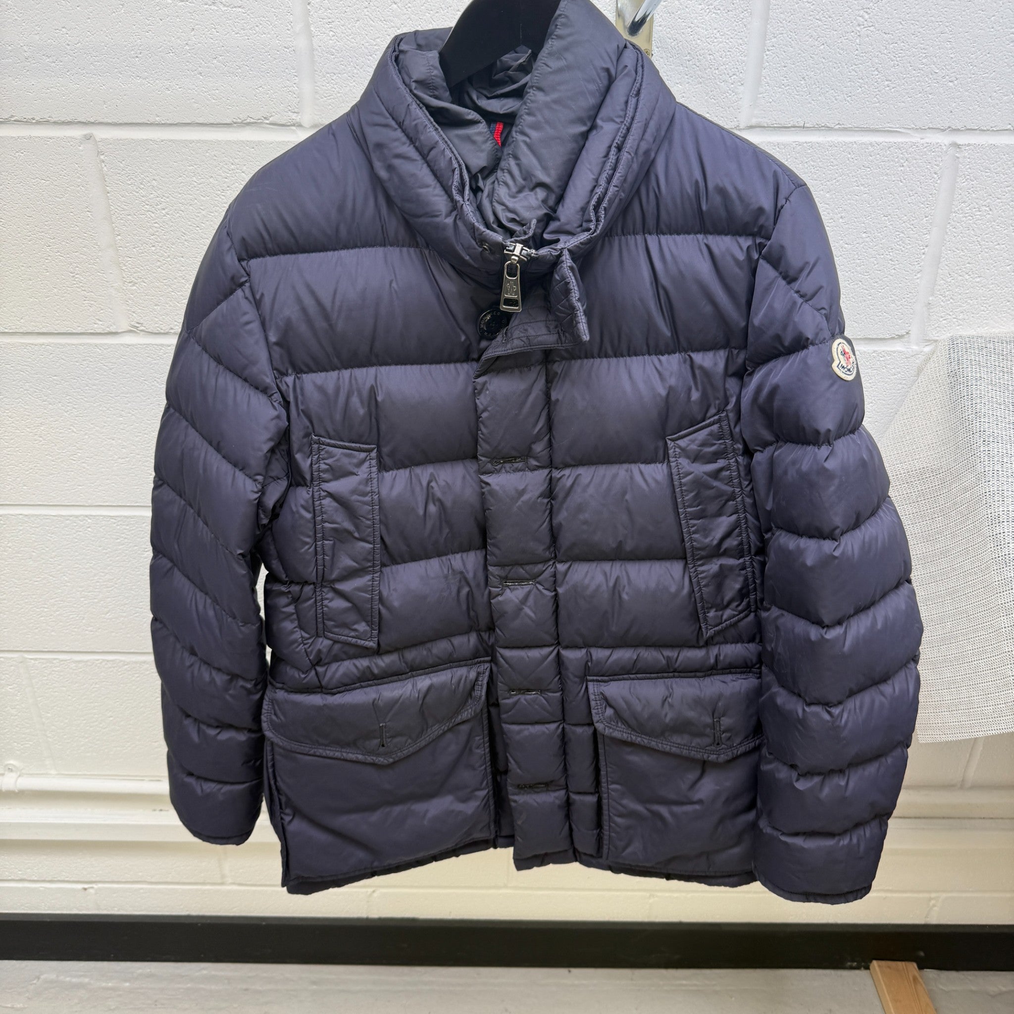 Men's Cluny Down Jacket Navy Size 4 / XL