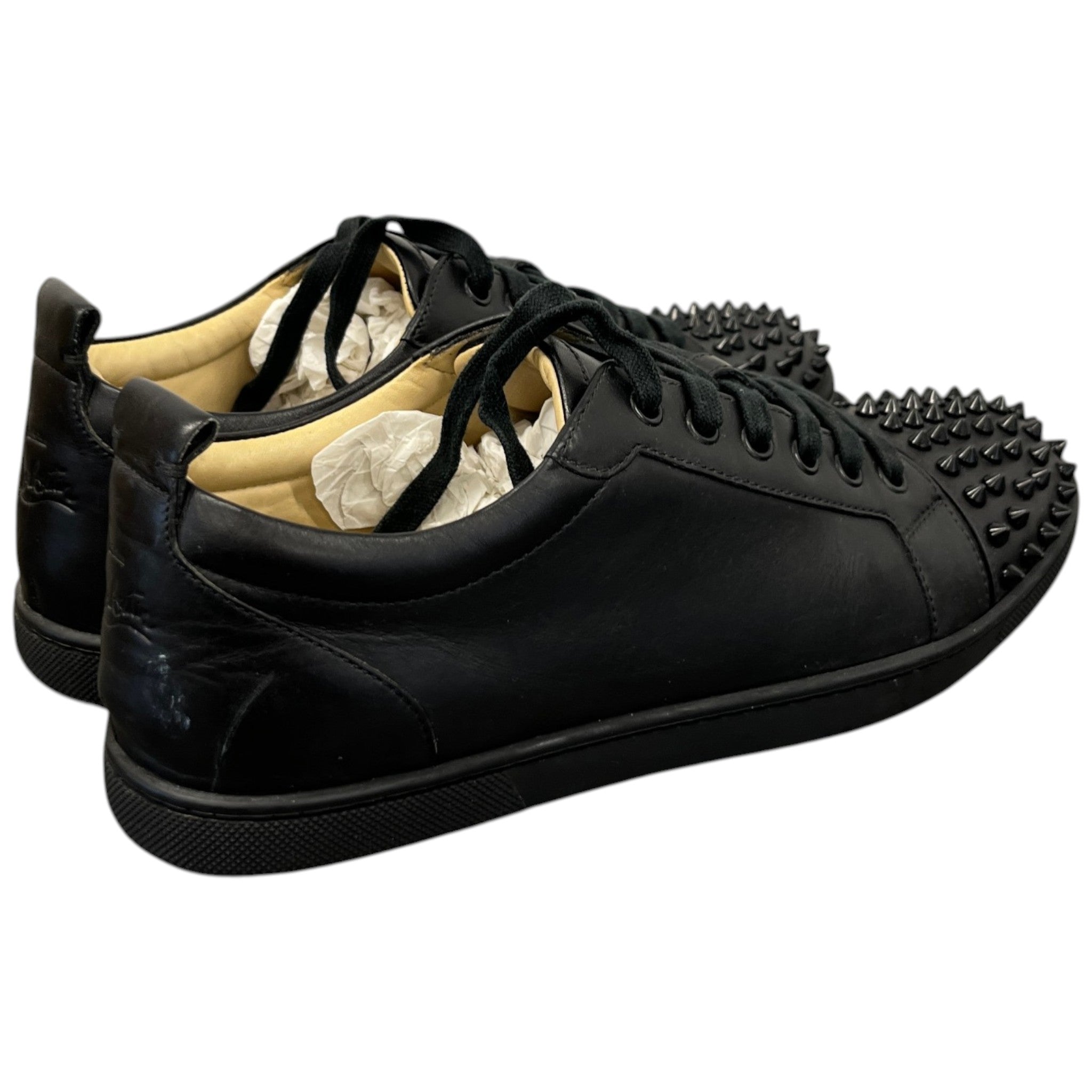 Men's Junior Spikes Low Trainers Black Size EU 40 / UK 6