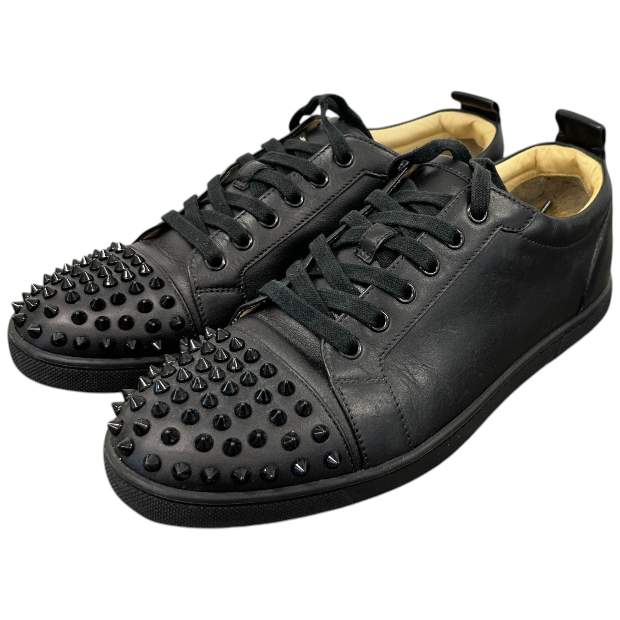 Men's Junior Spikes Low Trainers Black Size EU 40 / UK 6