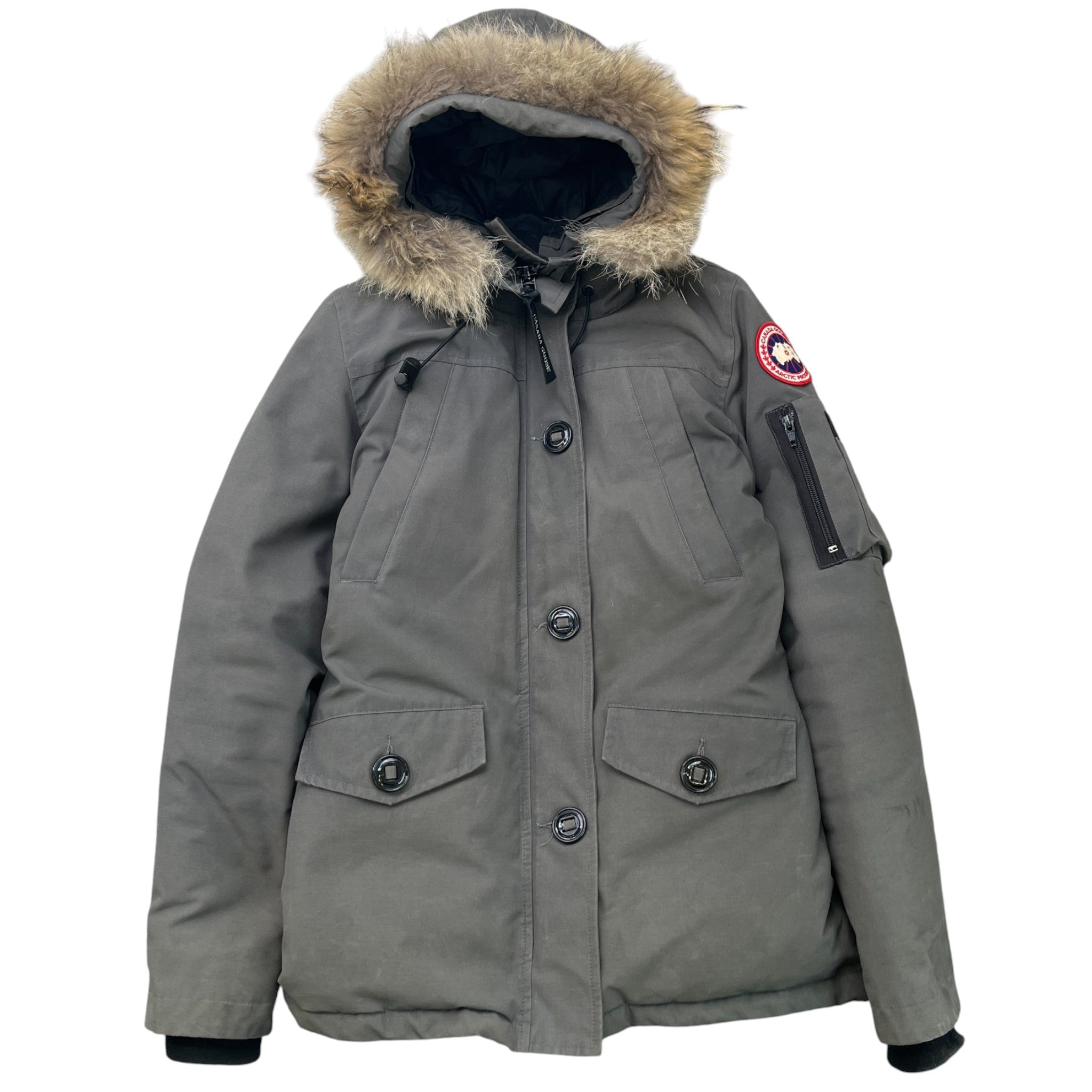 Women's Montebello Parka Down Jacket Grey Size S