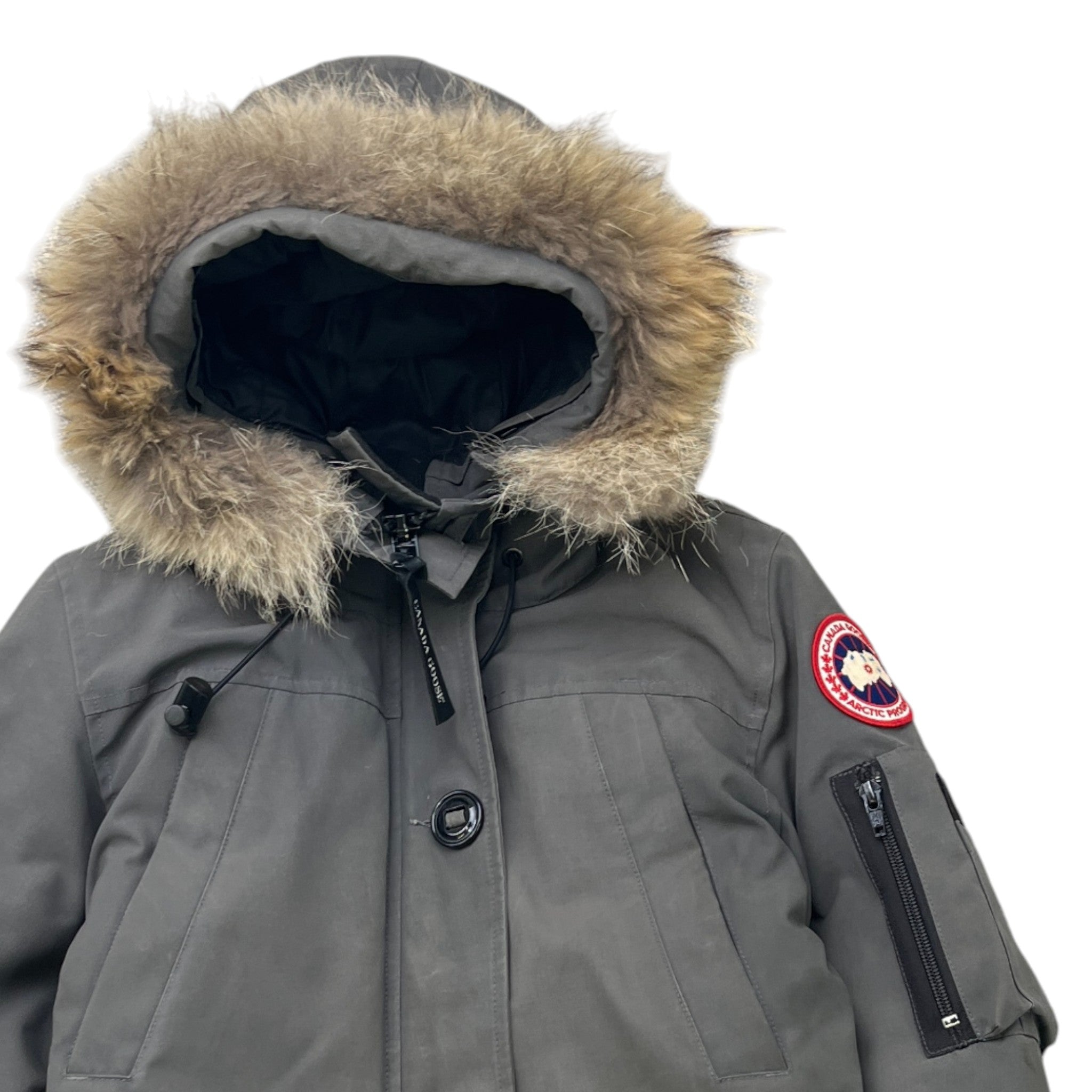 Women's Montebello Parka Down Jacket Grey Size S