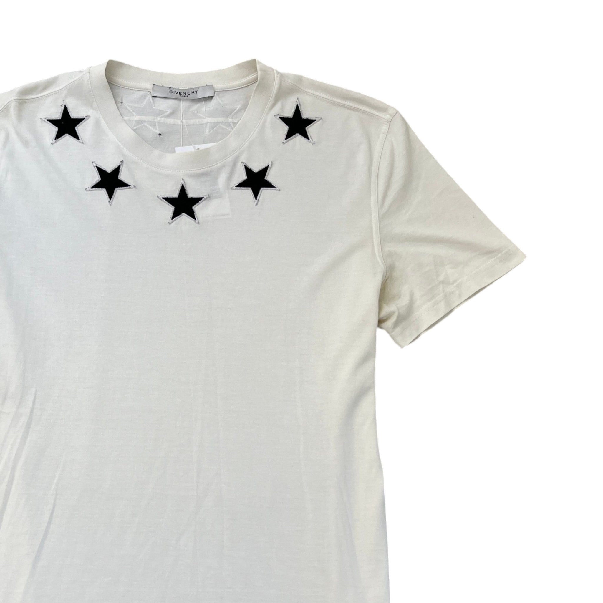 Men's Star Patch T-Shirt White Size XL