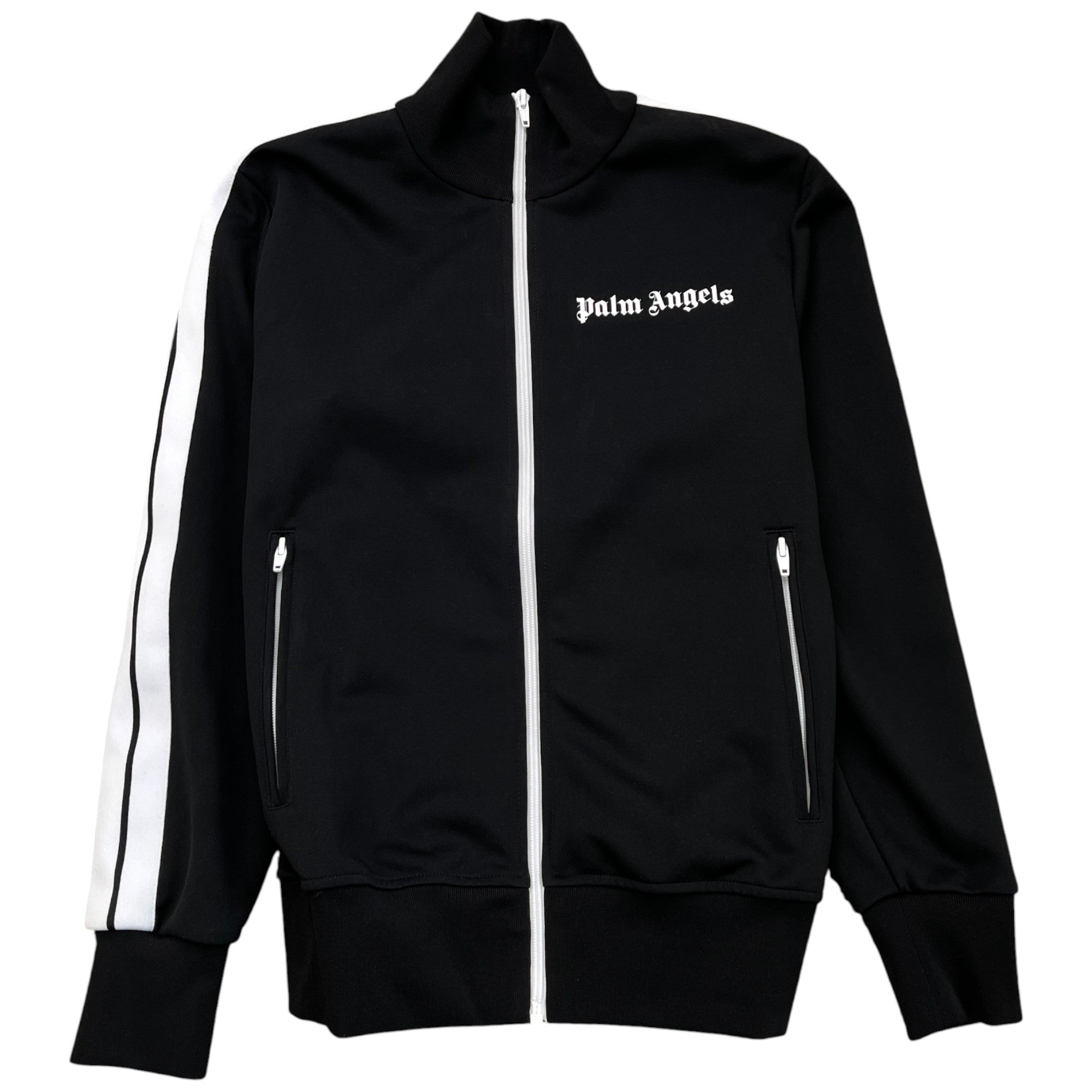 Men's Logo Print Track Jacket Black Size S