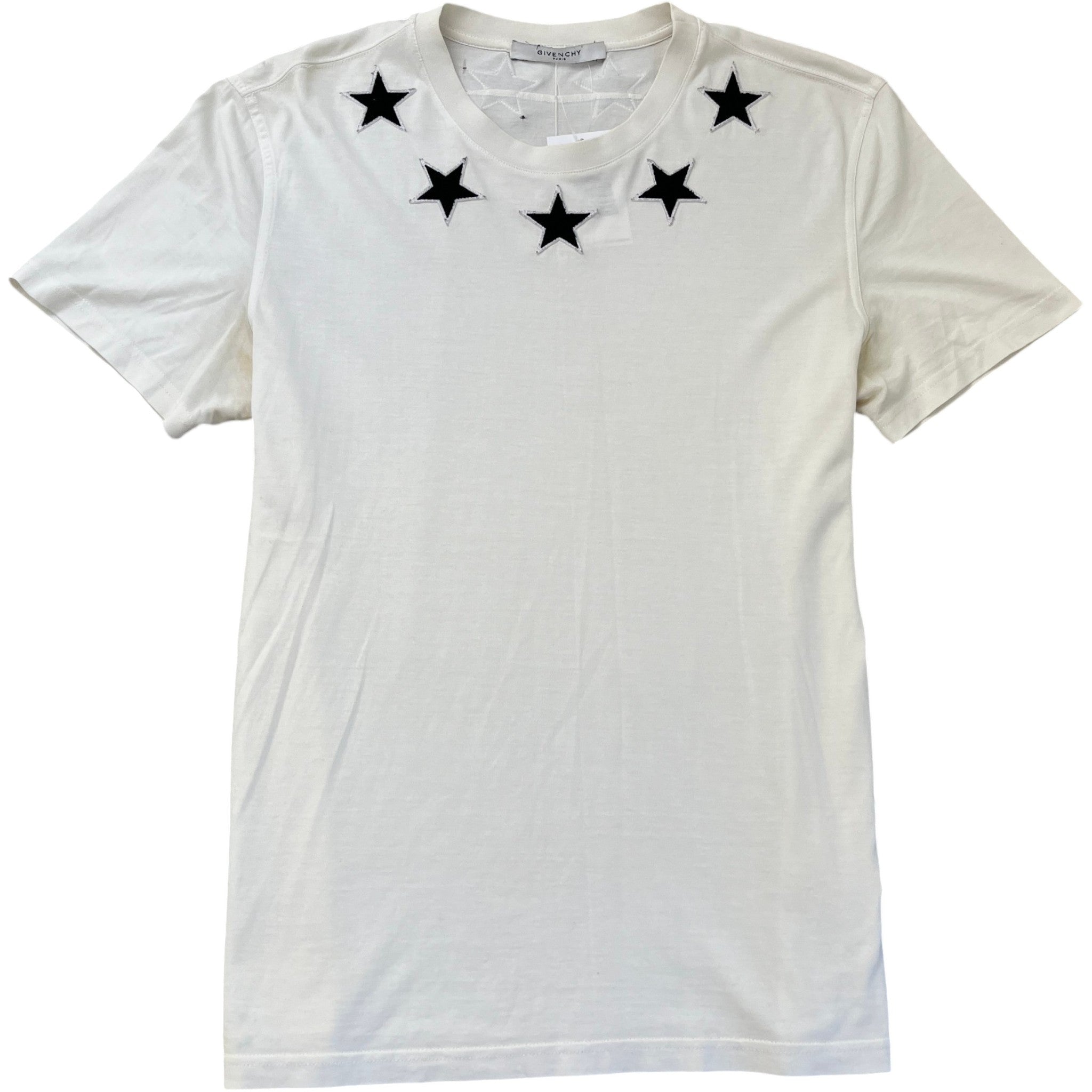 Men's Star Patch T-Shirt White Size XL