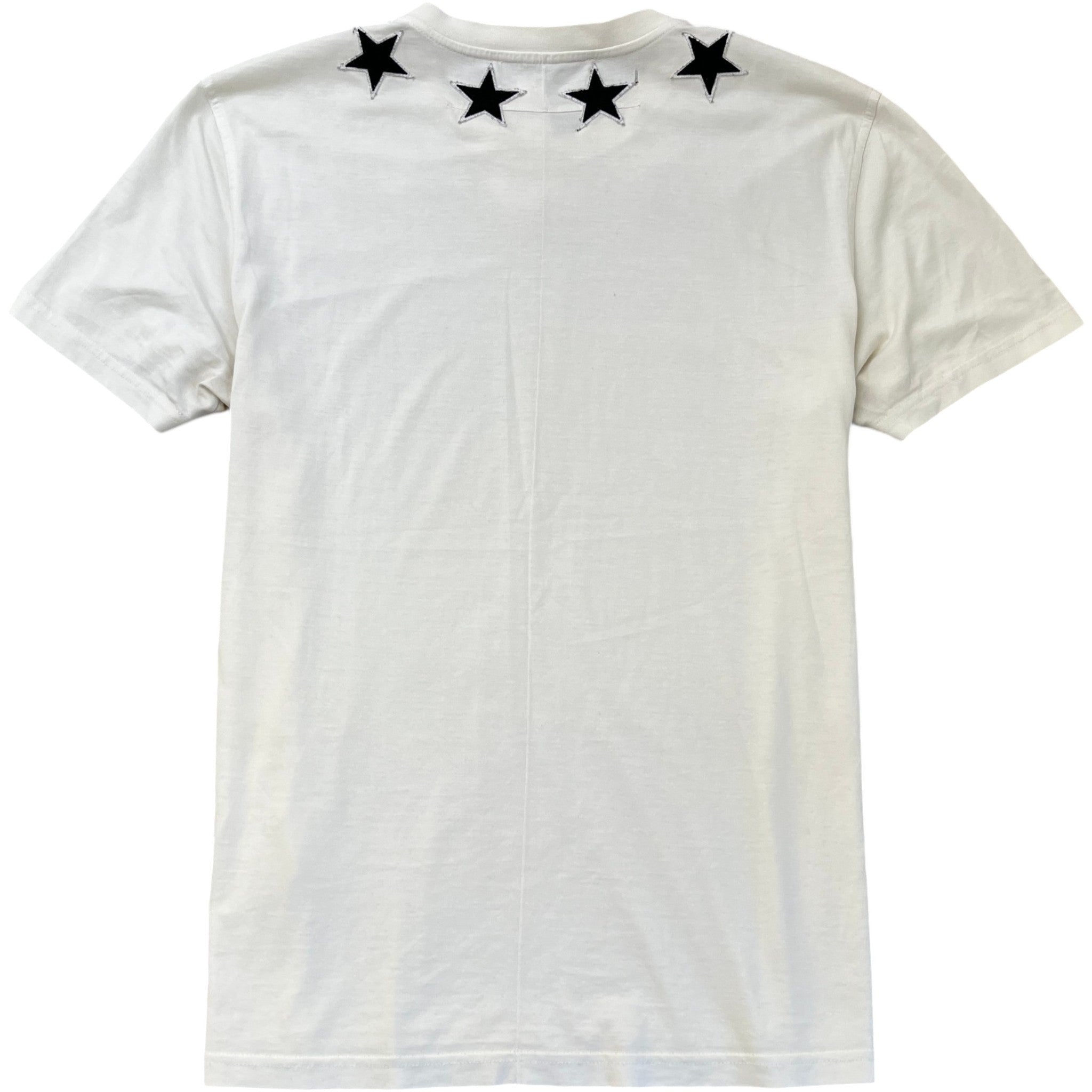 Men's Star Patch T-Shirt White Size XL