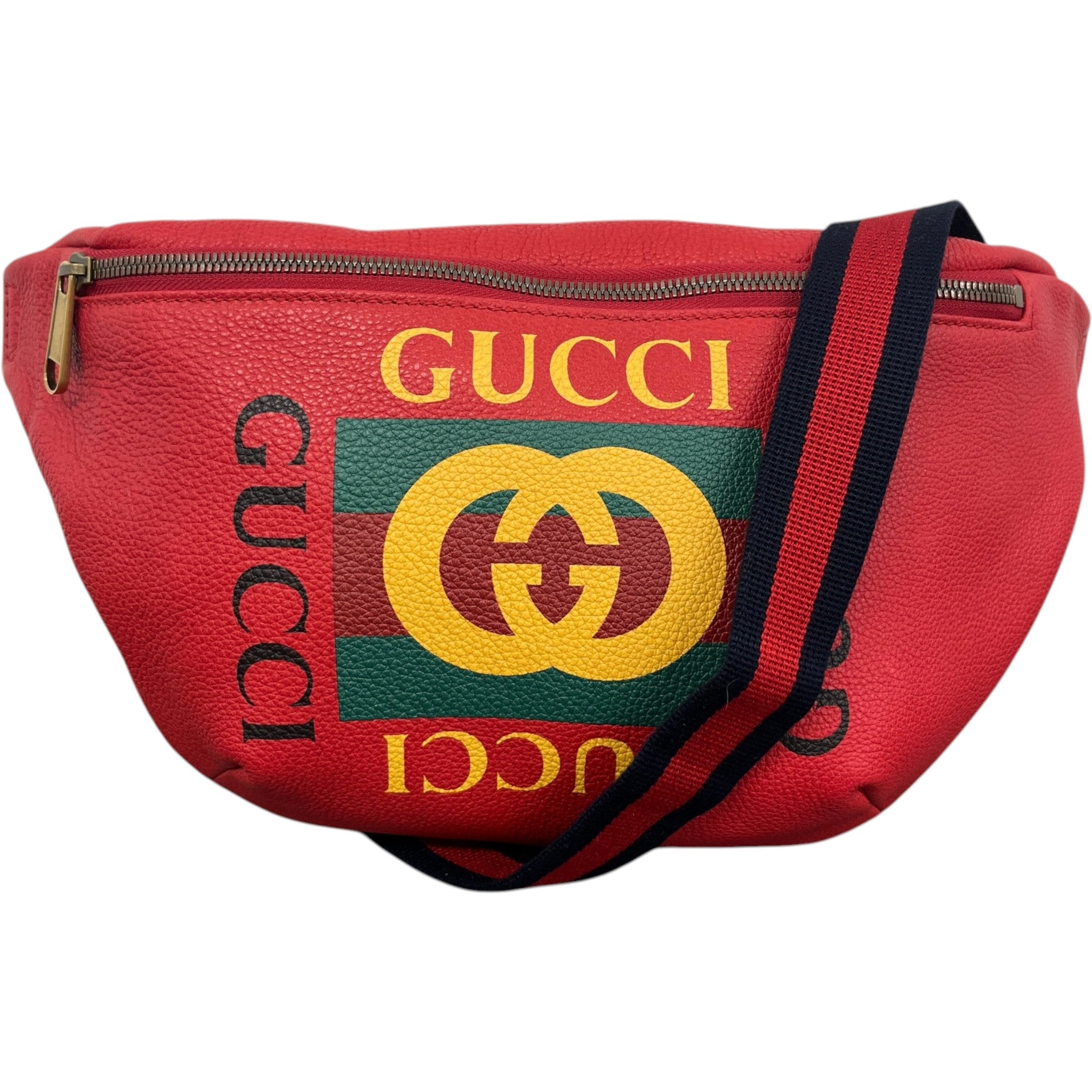 Women's Logo Print Belt Bag Red